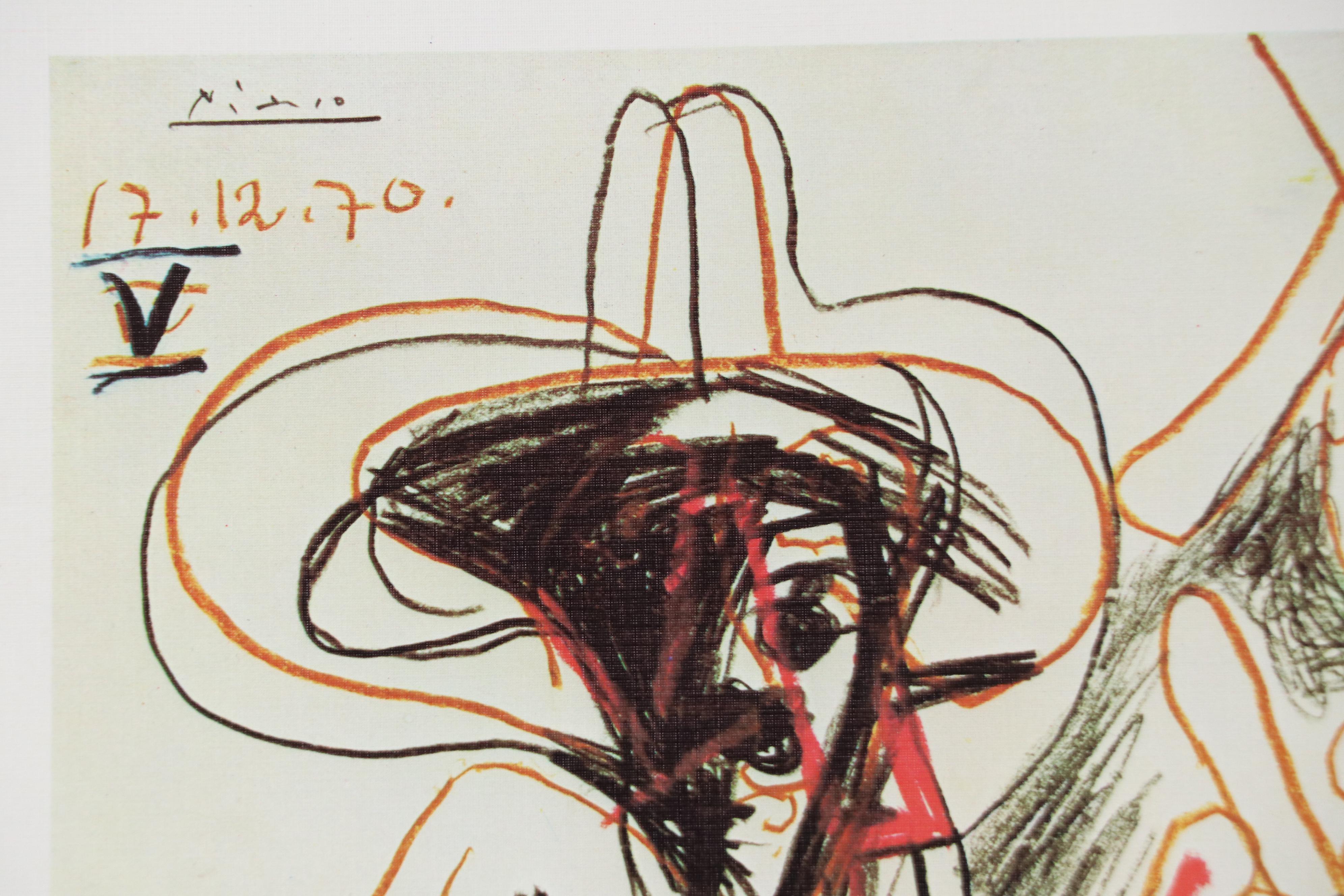 Galerie Felix Vercel Offset Lithograph Exhibition Poster After Pablo Picasso