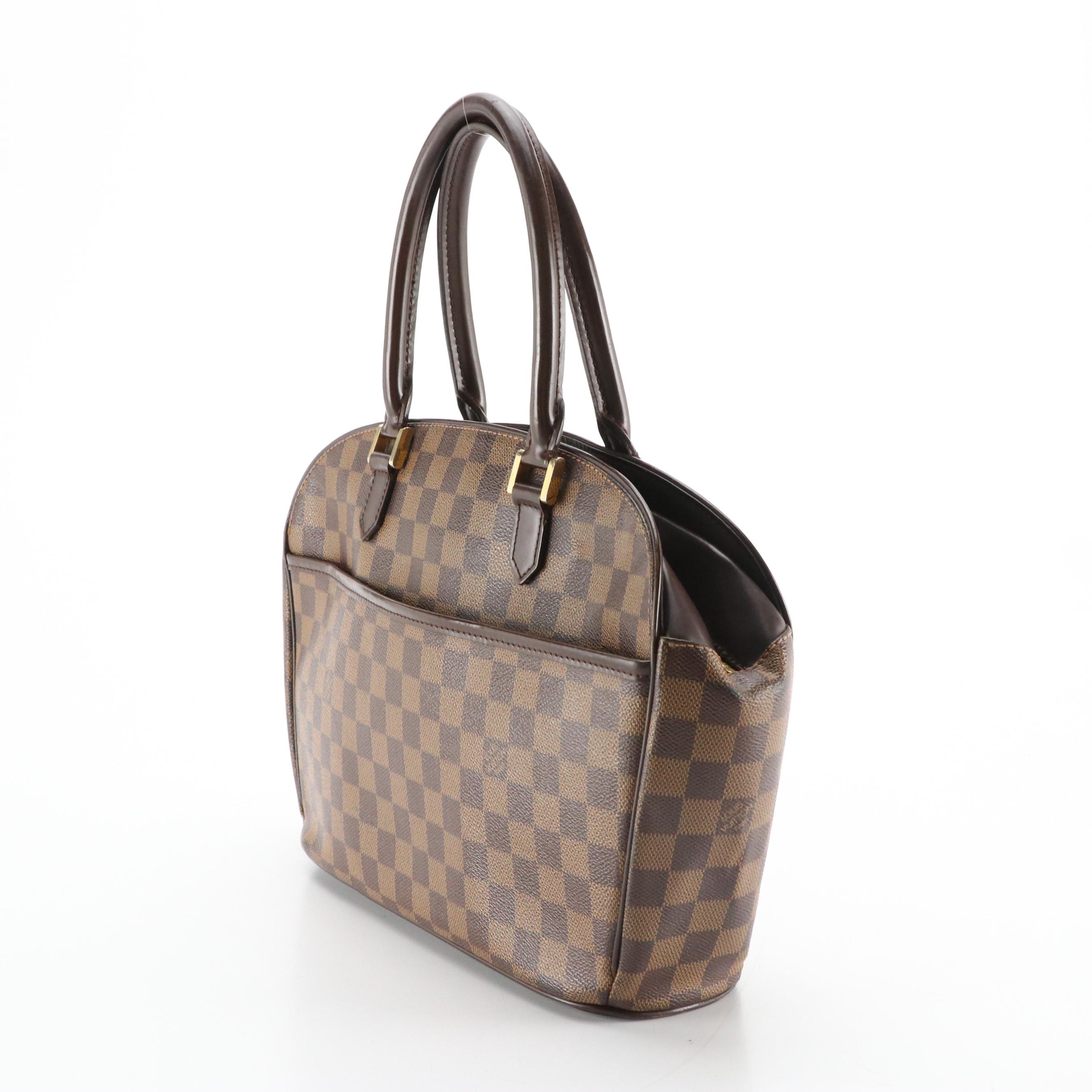 Louis Vuitton Sarria Horizontal Handbag in Damier Ebene Canvas and Leather