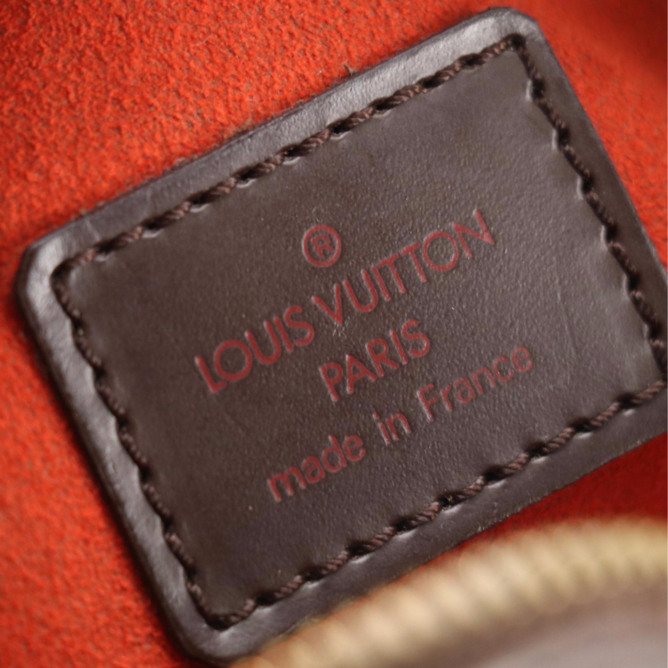 Louis Vuitton Sarria Horizontal Handbag in Damier Ebene Canvas and Leather