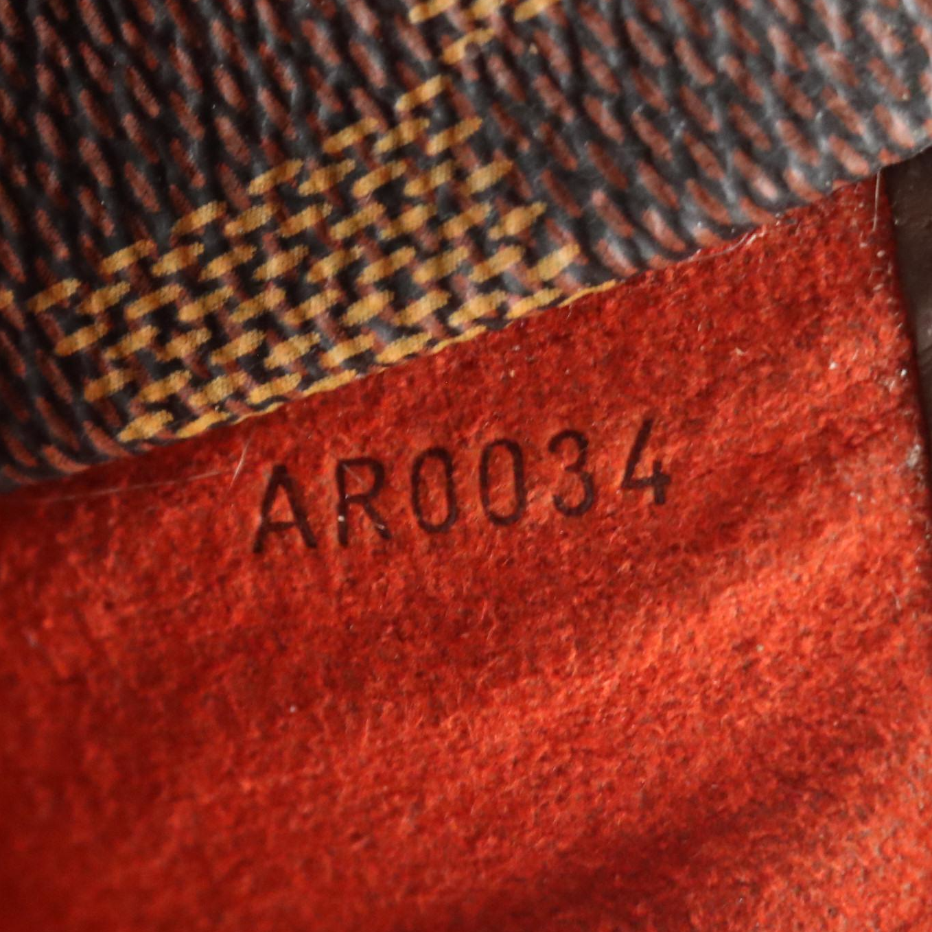 Louis Vuitton Sarria Horizontal Handbag in Damier Ebene Canvas and Leather