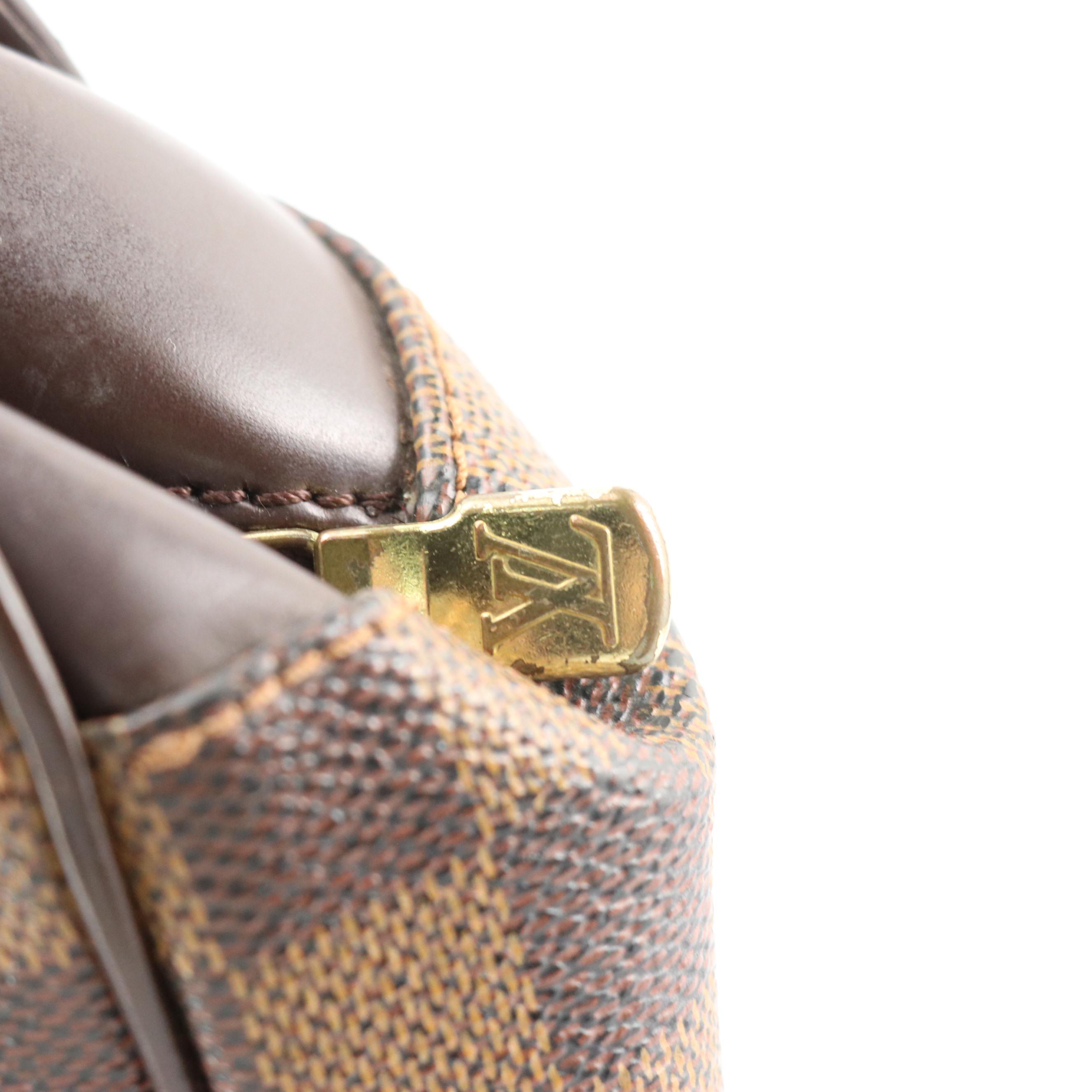 Louis Vuitton Sarria Horizontal Handbag in Damier Ebene Canvas and Leather