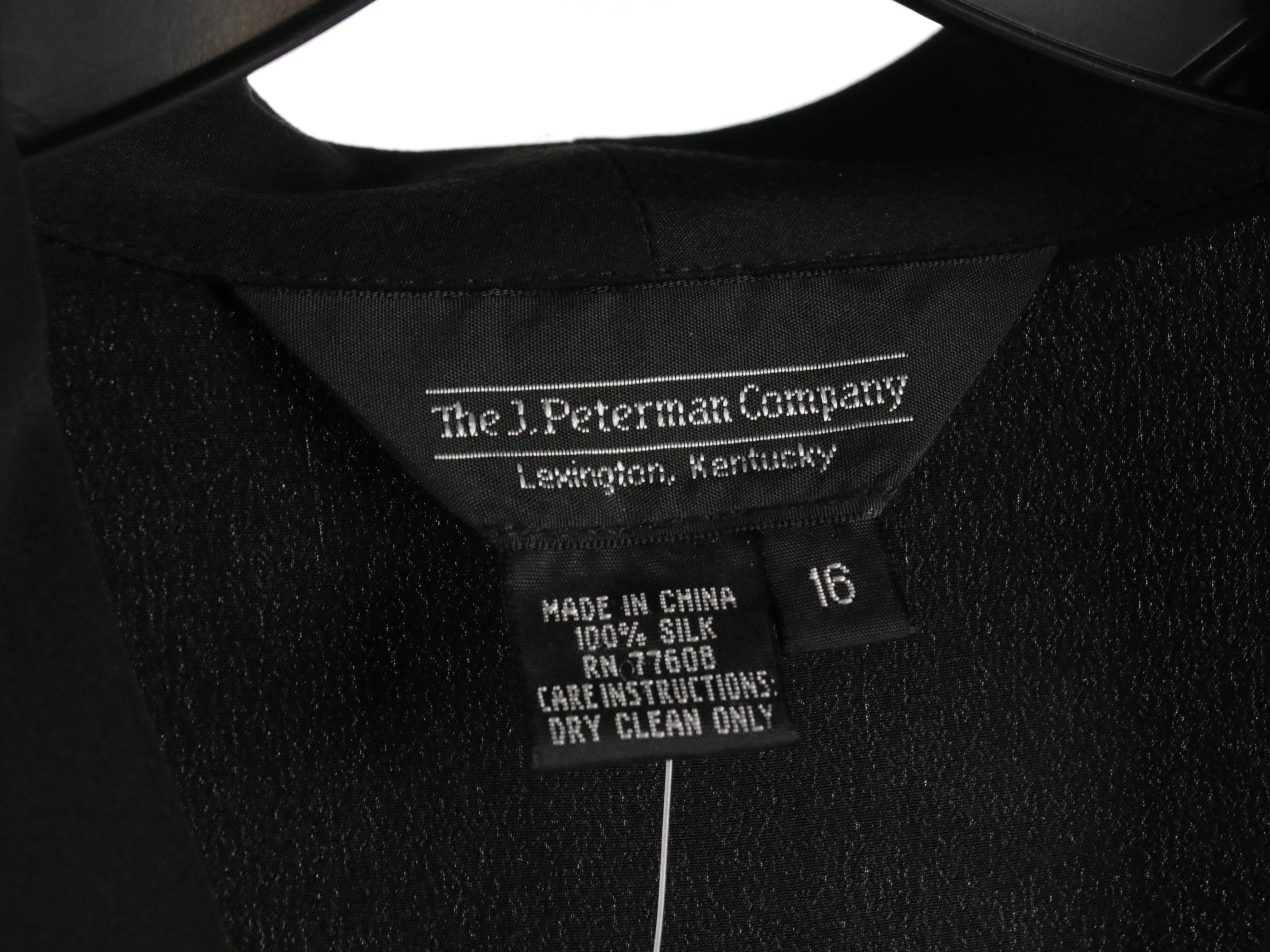 J. Peterman Company Black Silk Button-Down Blouse, Wrap Top, Other Skirts & More