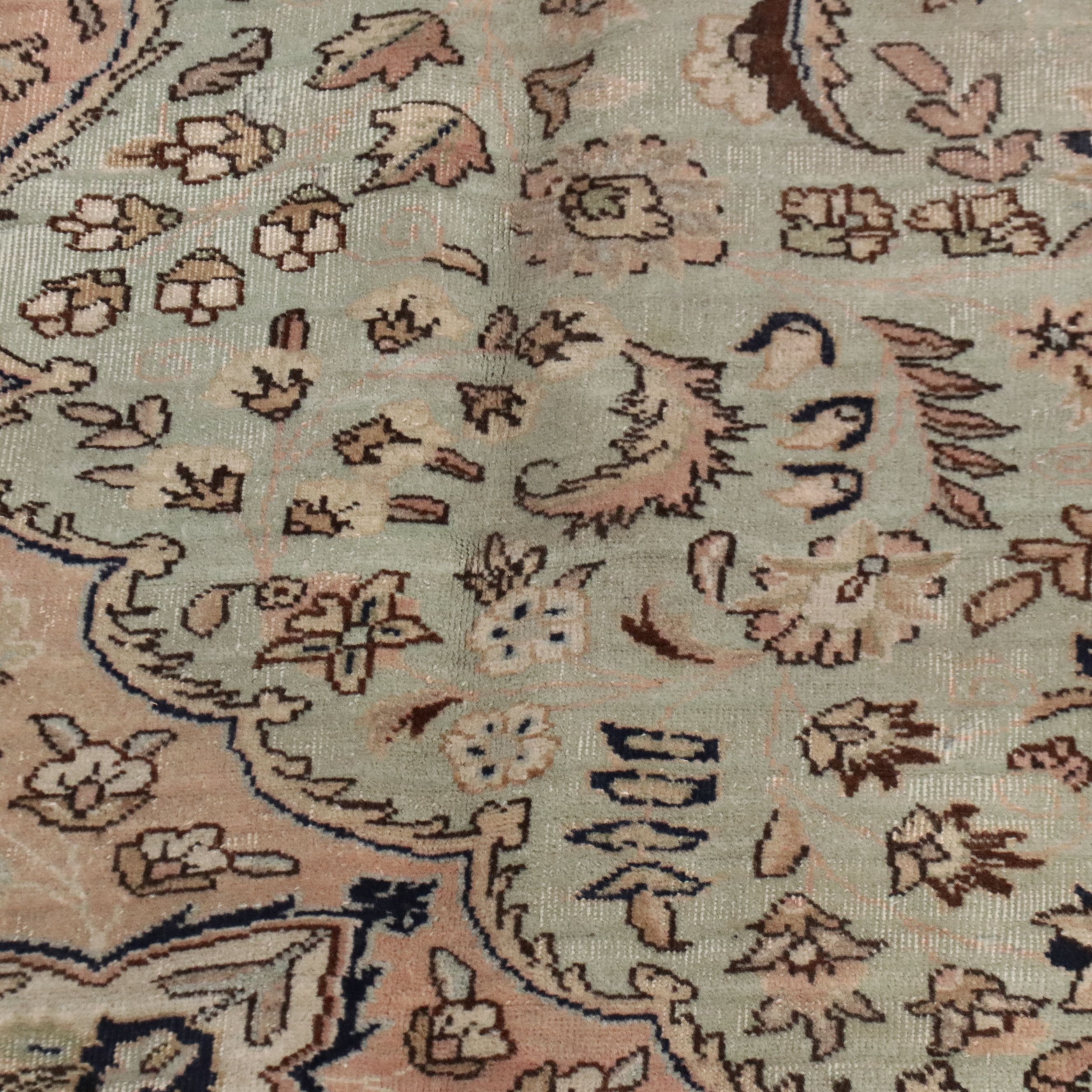 9'10 x 13'1 Hand-Knotted Persian Tabriz Room-Sized Rug