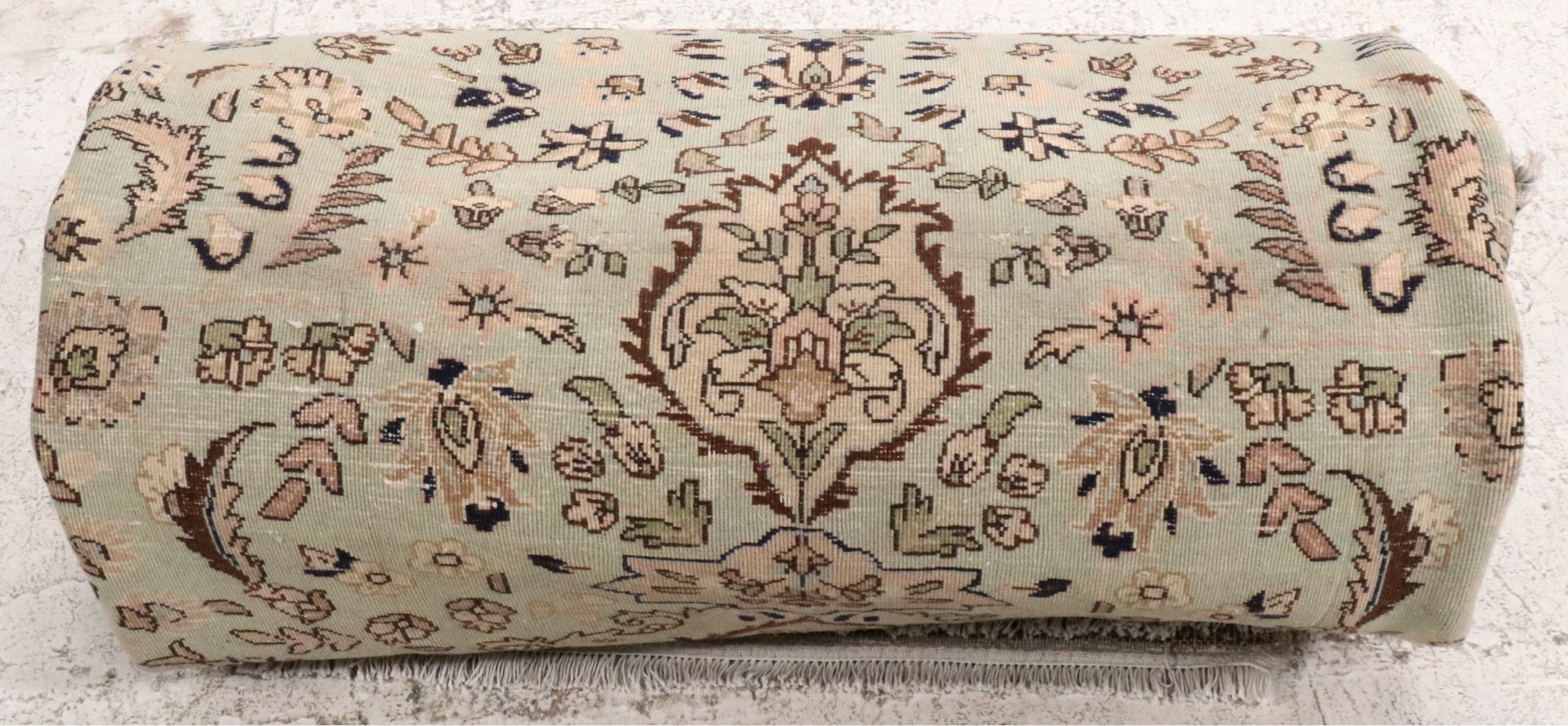 9'10 x 13'1 Hand-Knotted Persian Tabriz Room-Sized Rug