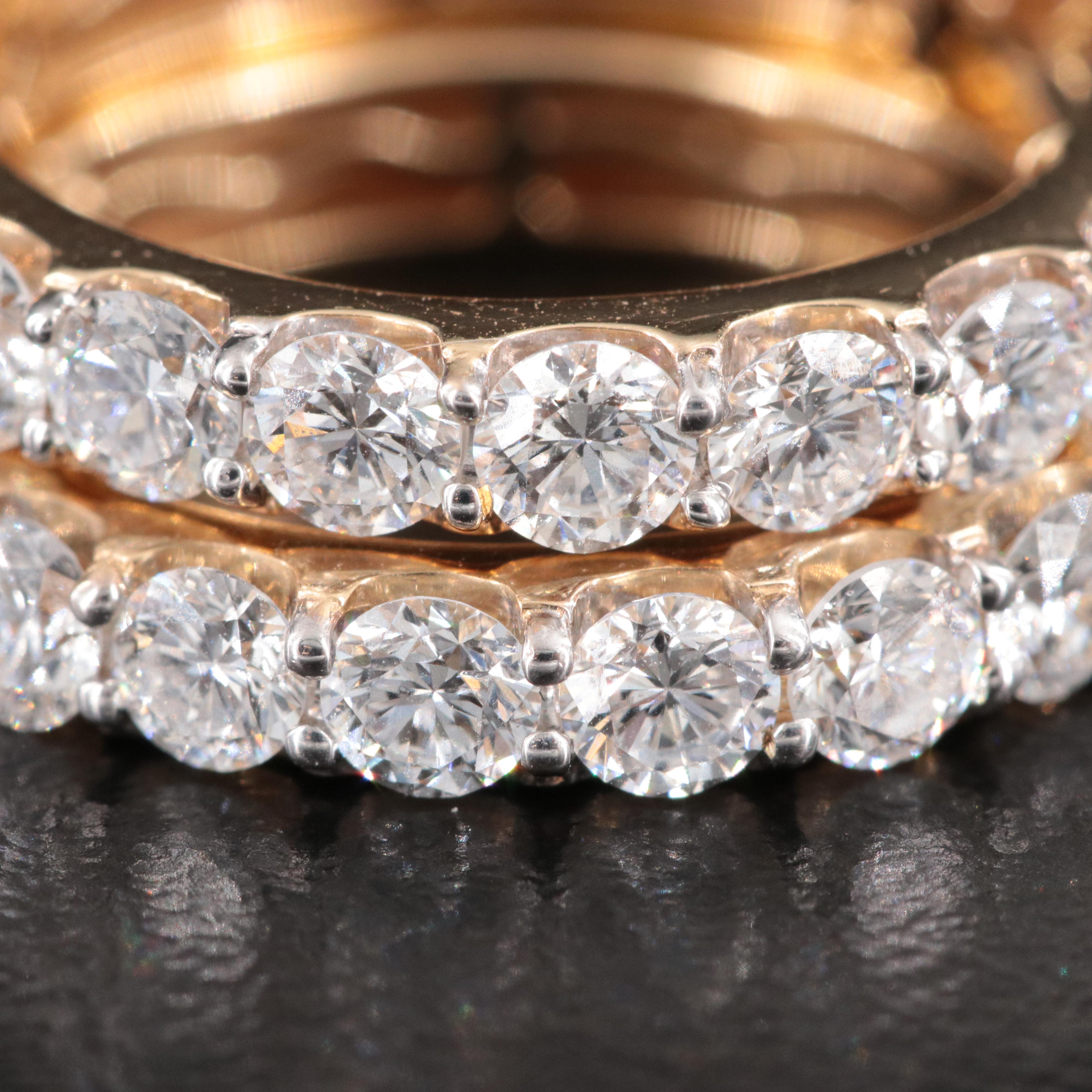 14K 2.00 CTW Lab Grown Diamond Hoop Earrings with Quatrefoil Charms