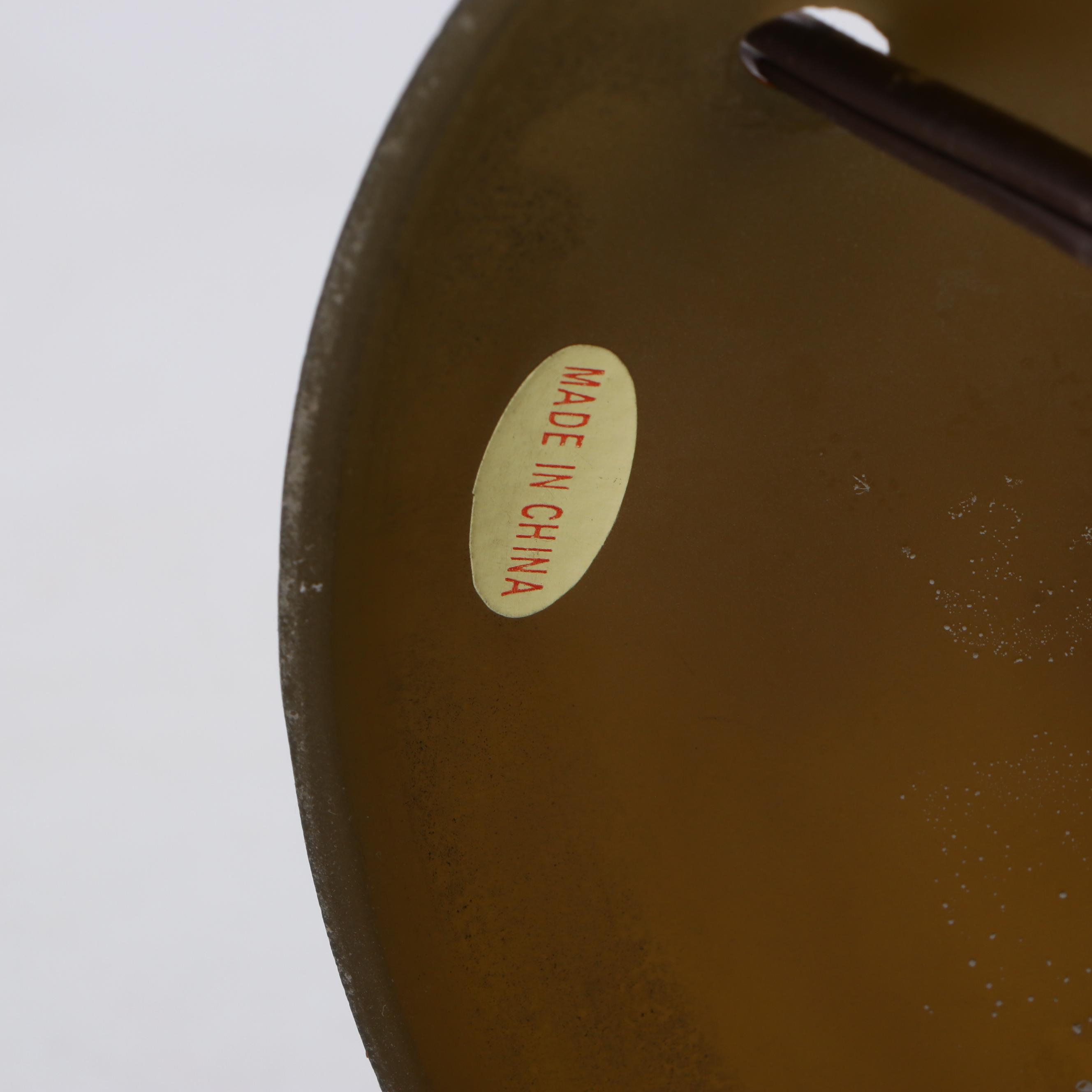 Dale Tiffany Art Nouveau Style Cameo Glass Table Lamp with Illuminated Base