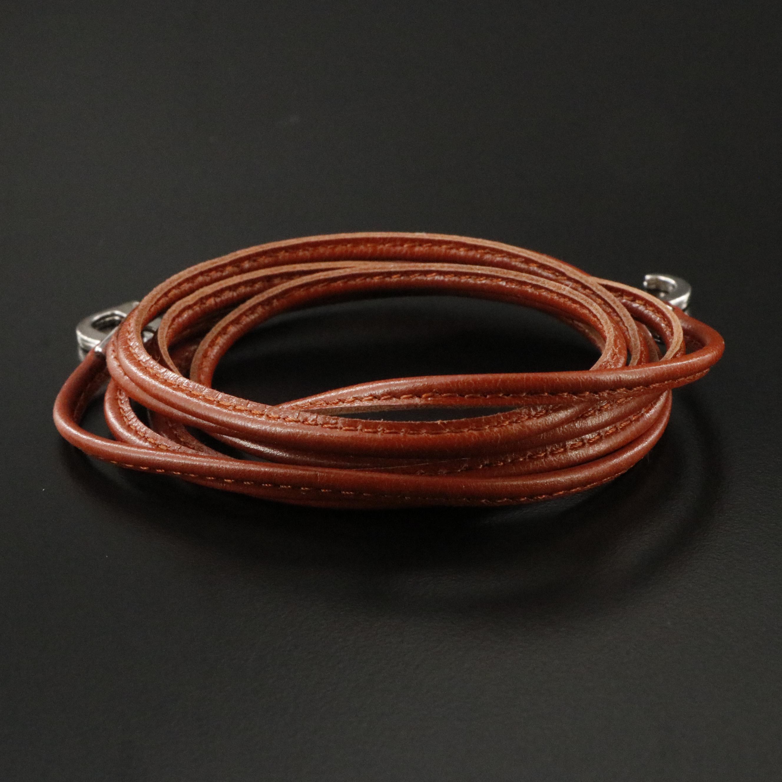 Christian Dior CD Leather Wrist Wrap Bracelet or Necklace