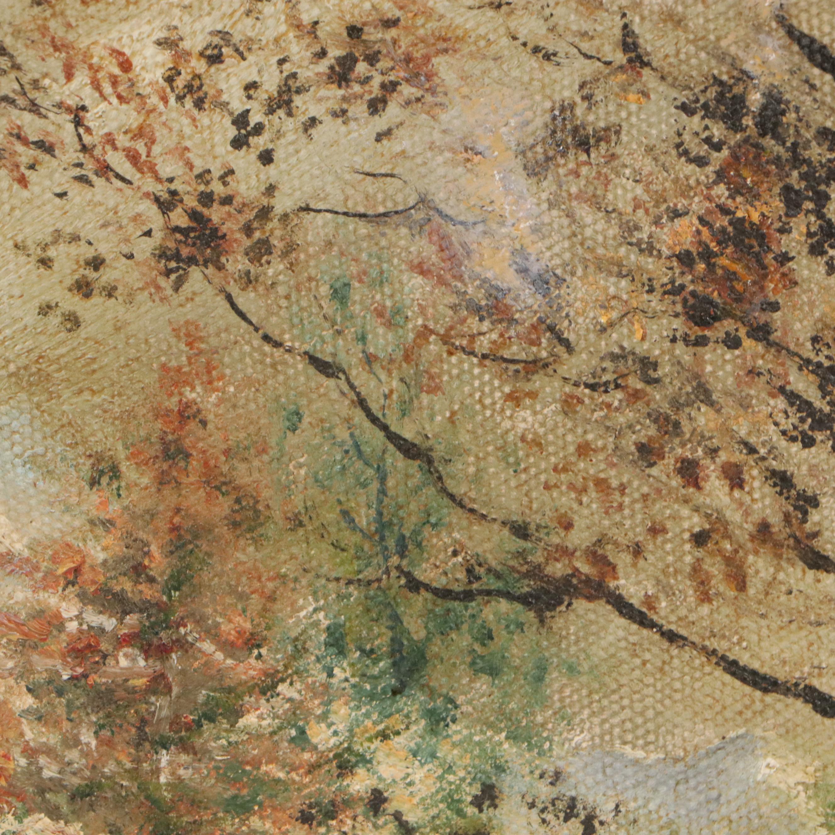 J. Heyne Oil Painting "Mt Gunnison Near Paonia," Mid-20th Century