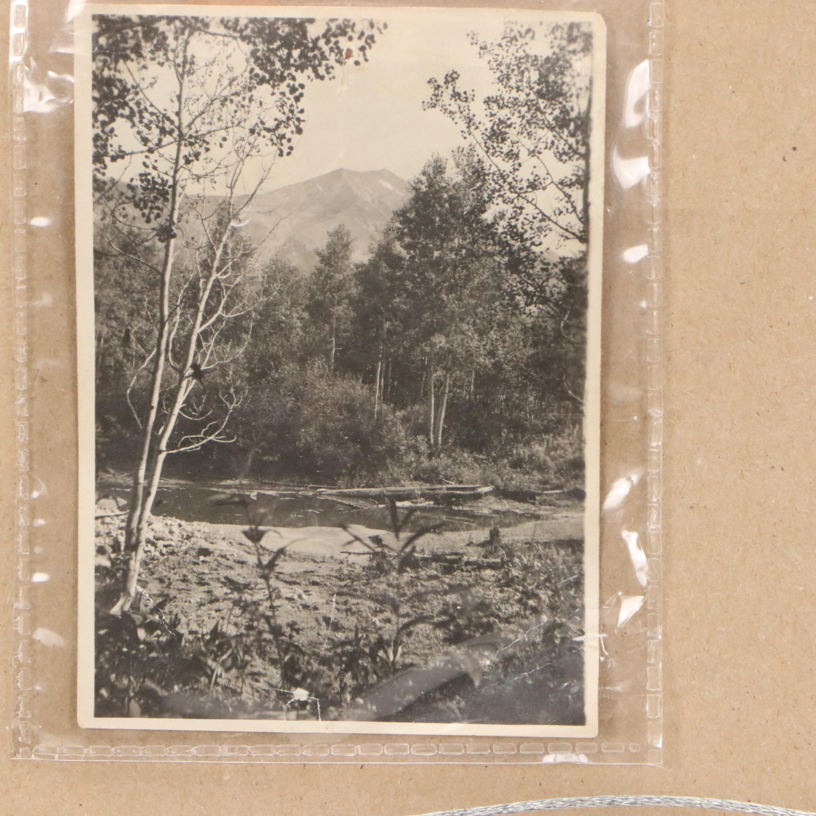 J. Heyne Oil Painting "Mt Gunnison Near Paonia," Mid-20th Century