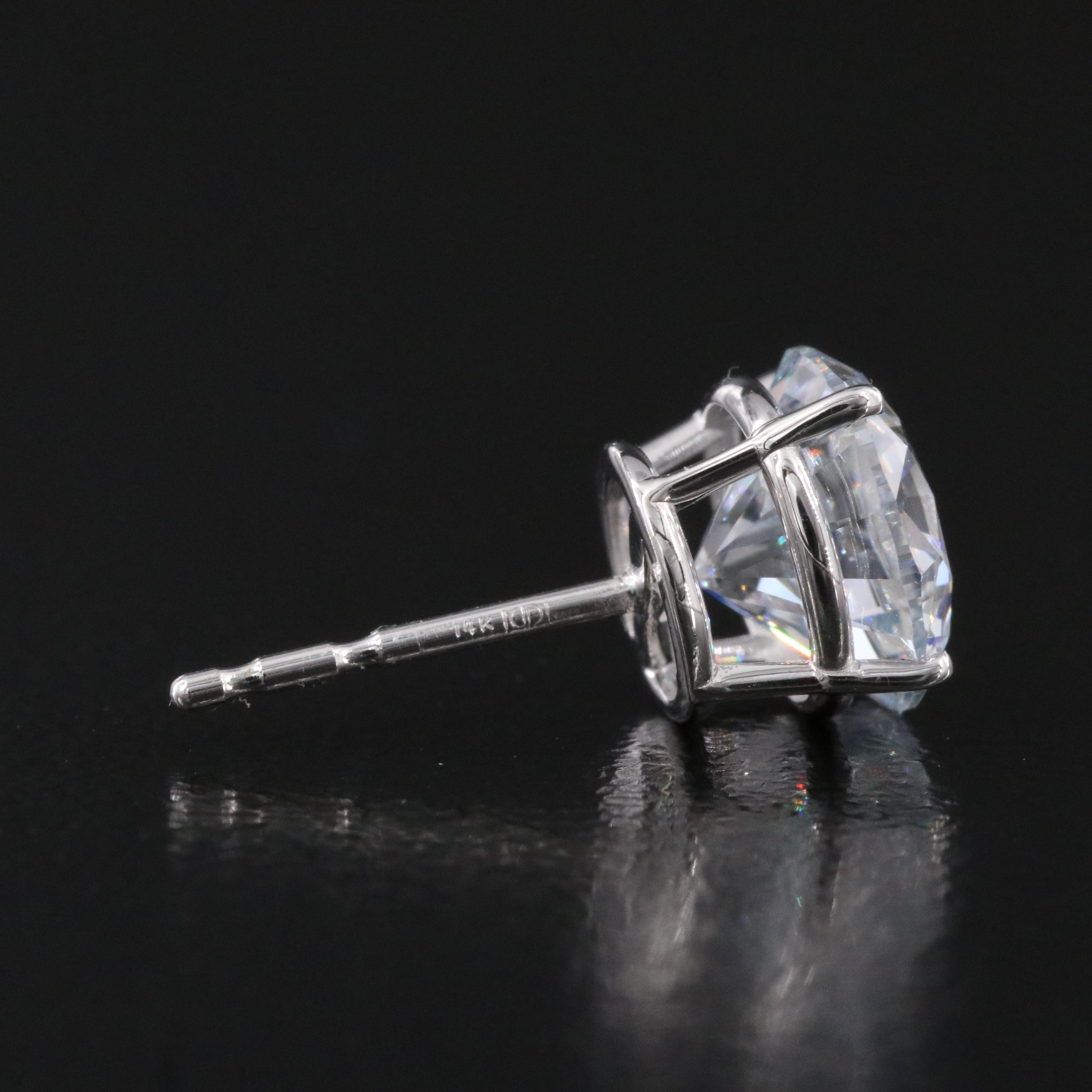 14K 3.00 CTW Lab Grown Diamond Stud Earrings