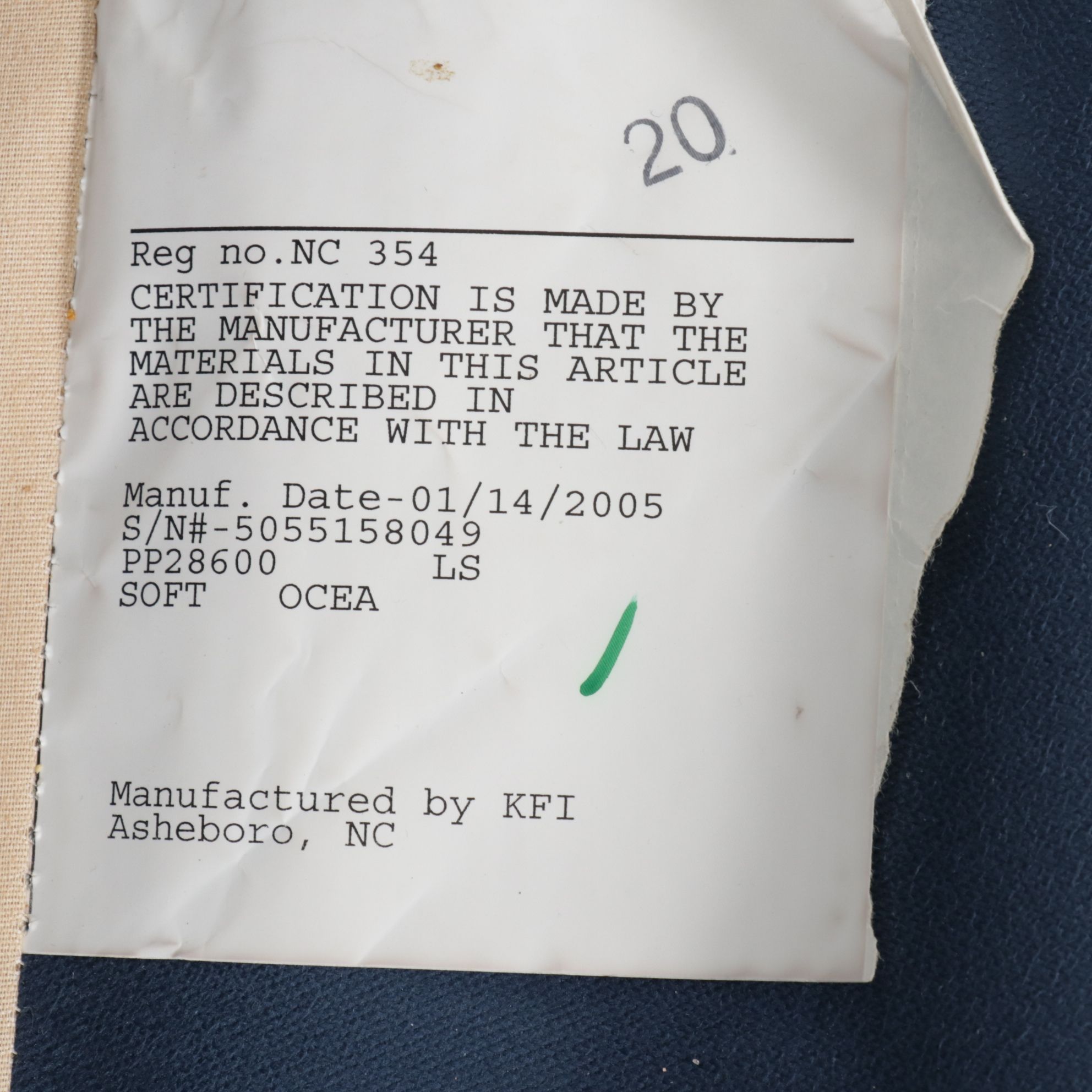 Sofa Express Upholstered Loveseat, 2005