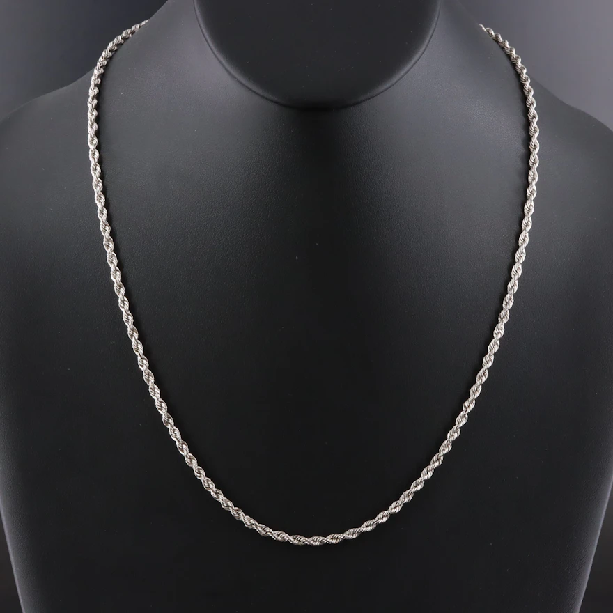 Michael Anthony 14K Braided Rope Chain Necklace | EBTH