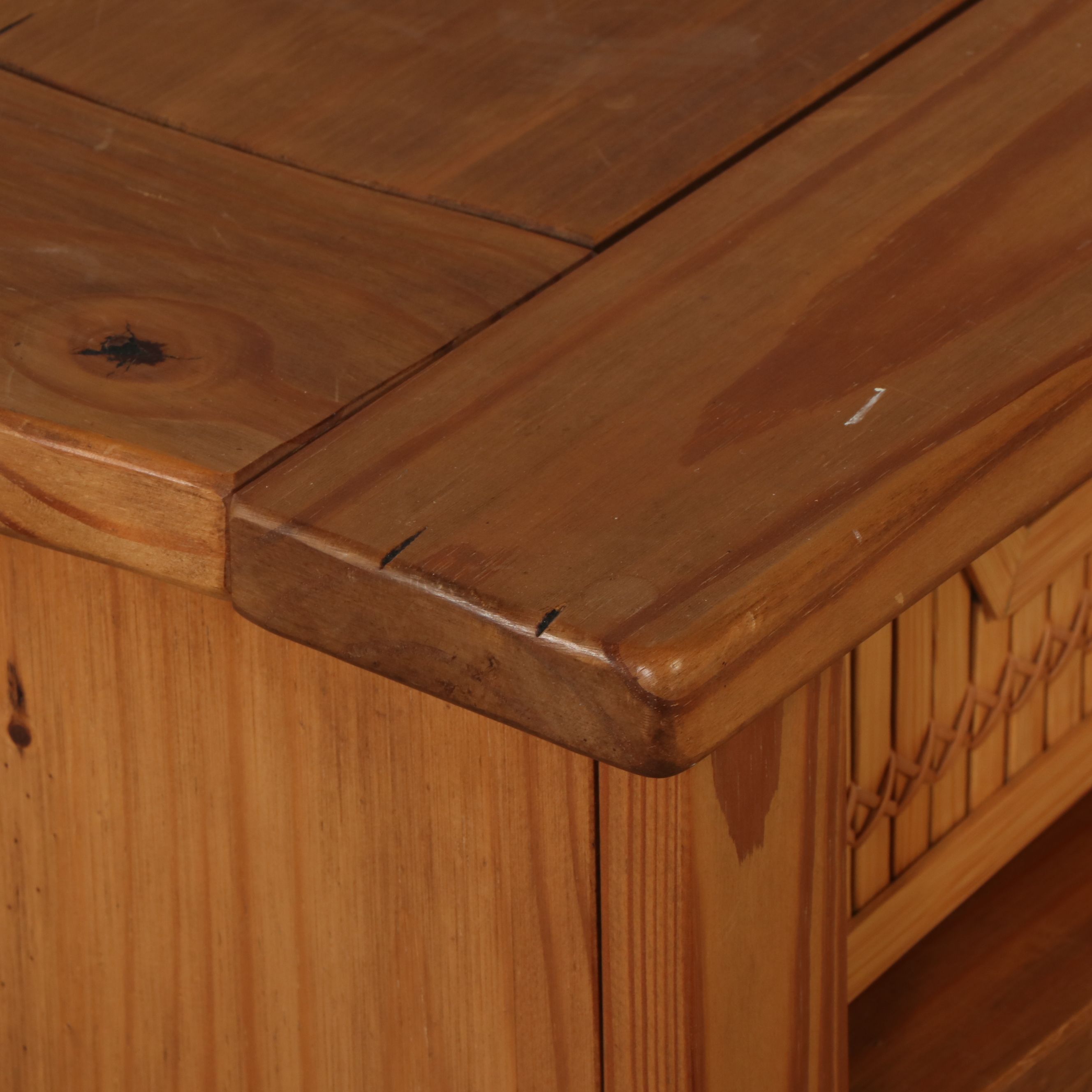 Pier 1 Imports Rustic Style Pine Cabinet