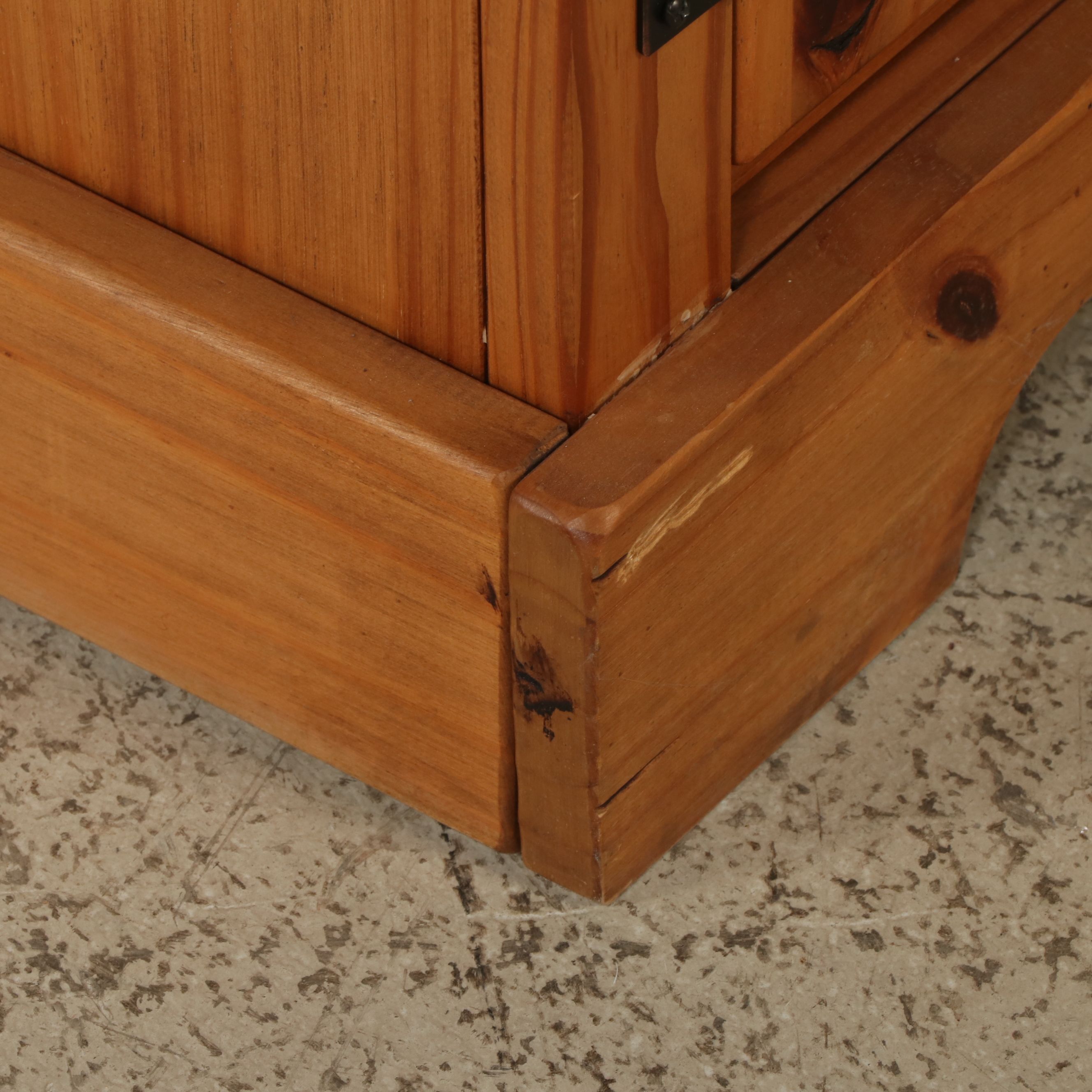 Pier 1 Imports Rustic Style Pine Cabinet