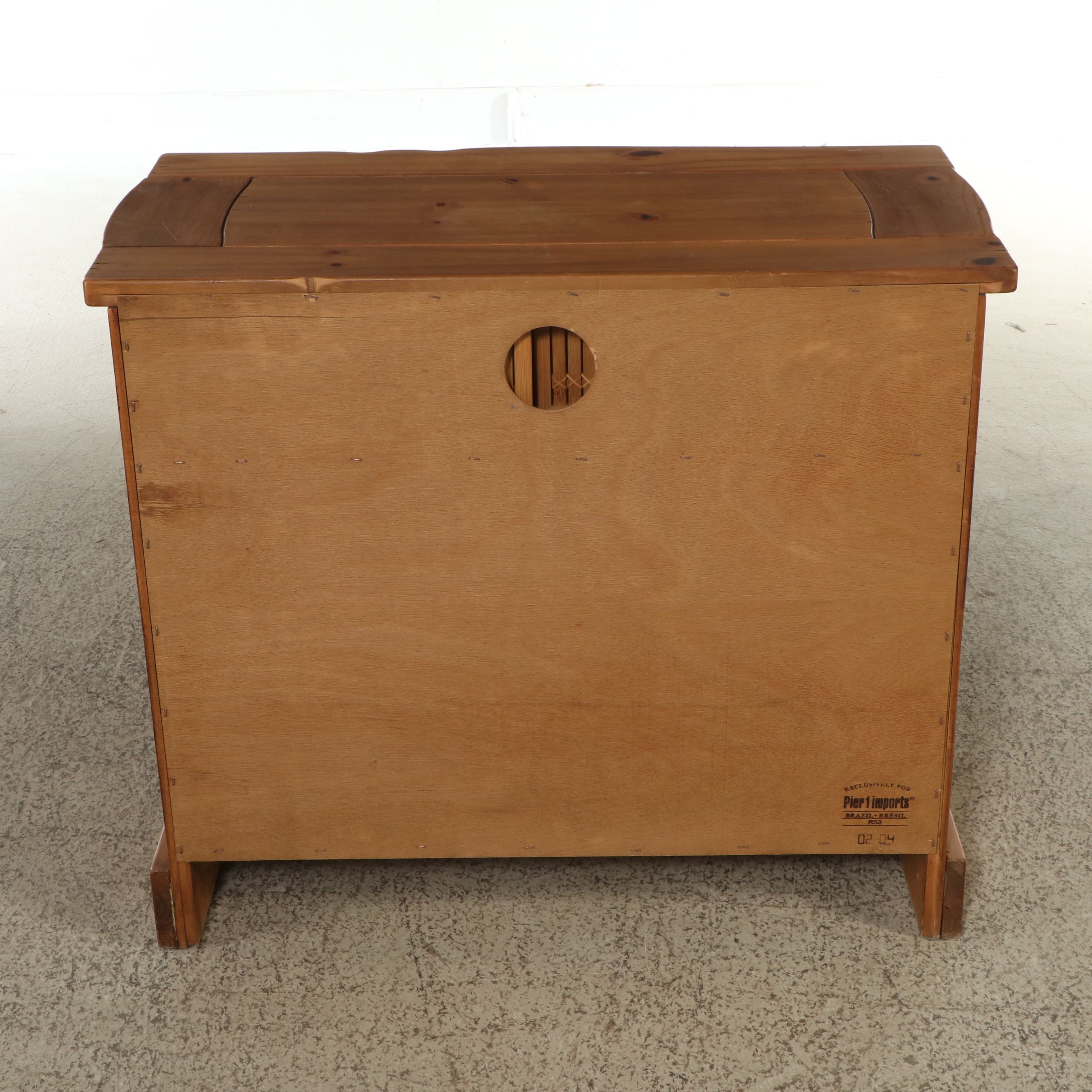 Pier 1 Imports Rustic Style Pine Cabinet