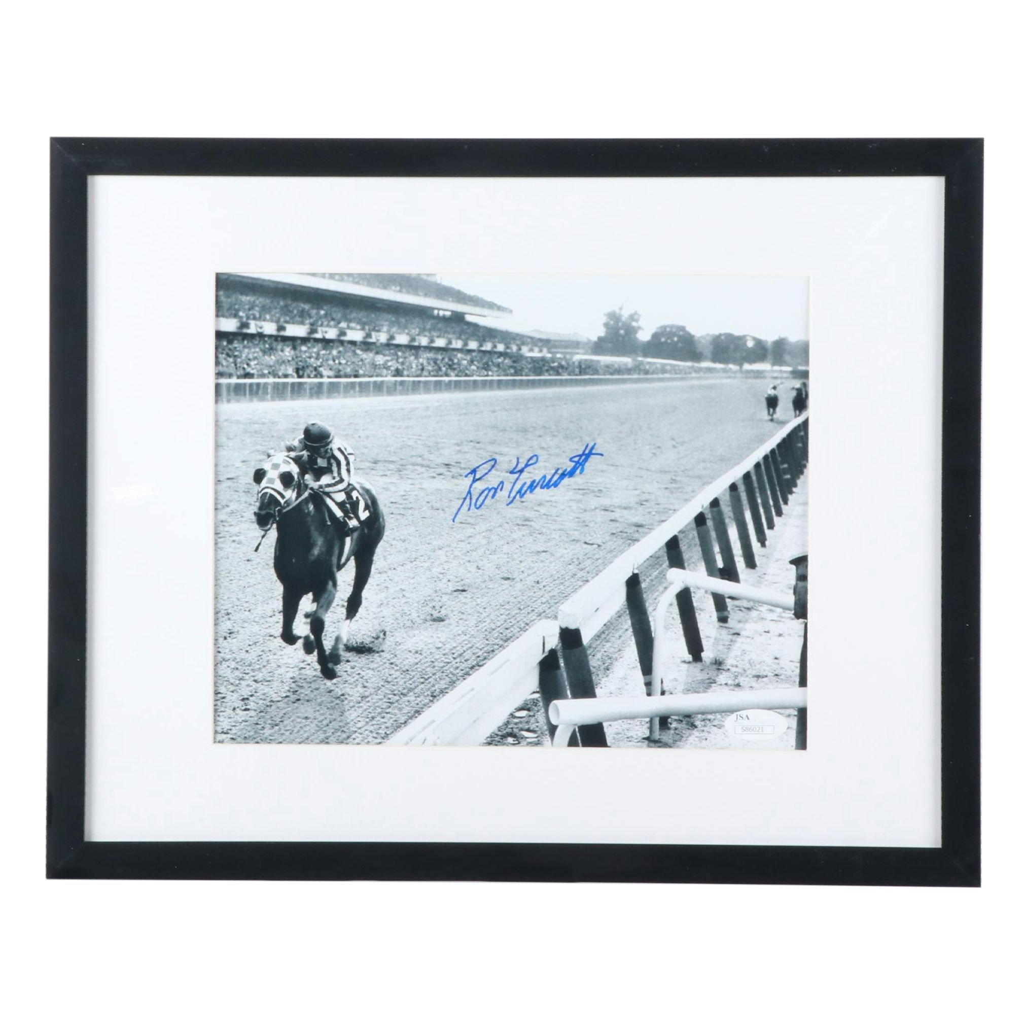 Ron Turcotte Signed Print Featuring Secretariat, JSA