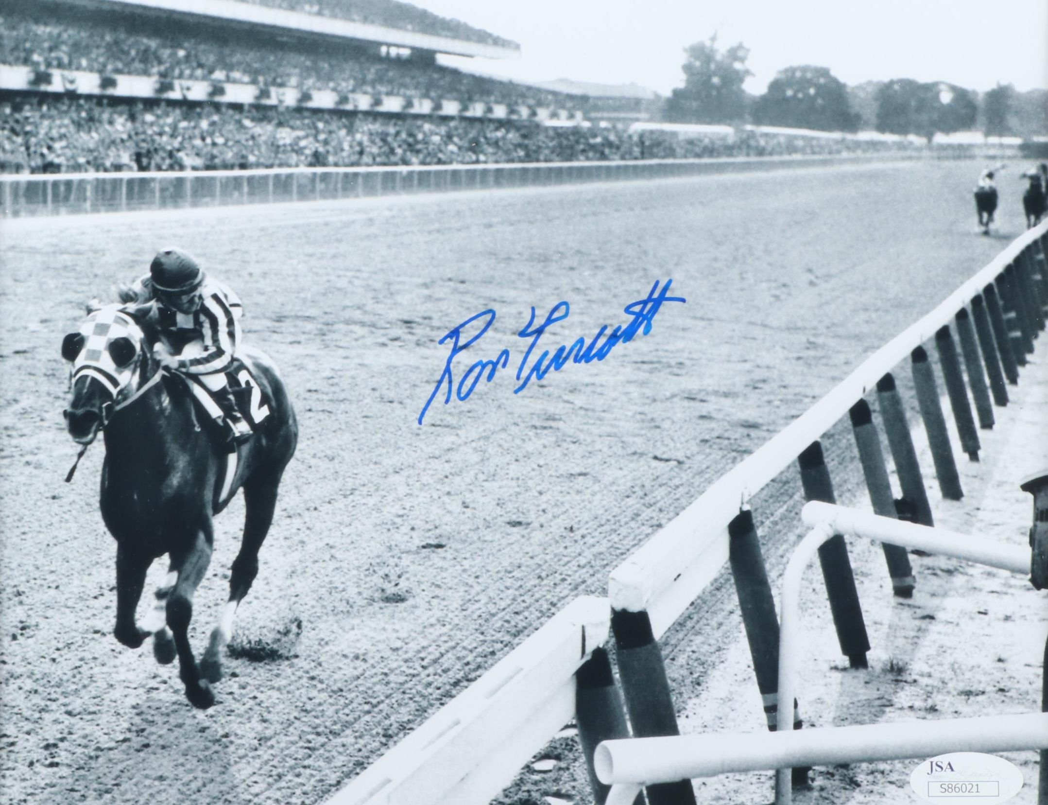 Ron Turcotte Signed Print Featuring Secretariat, JSA