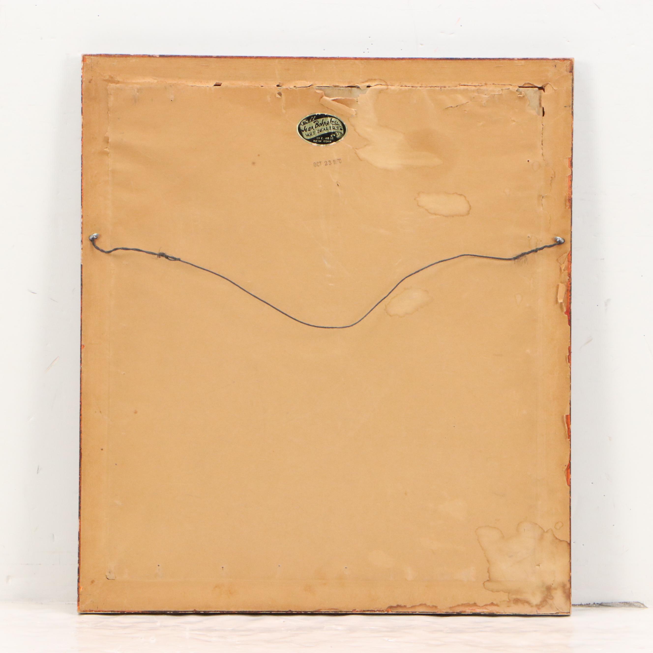 Conté Crayon Drawing of The Marriage of St. Catherine, 19th Century