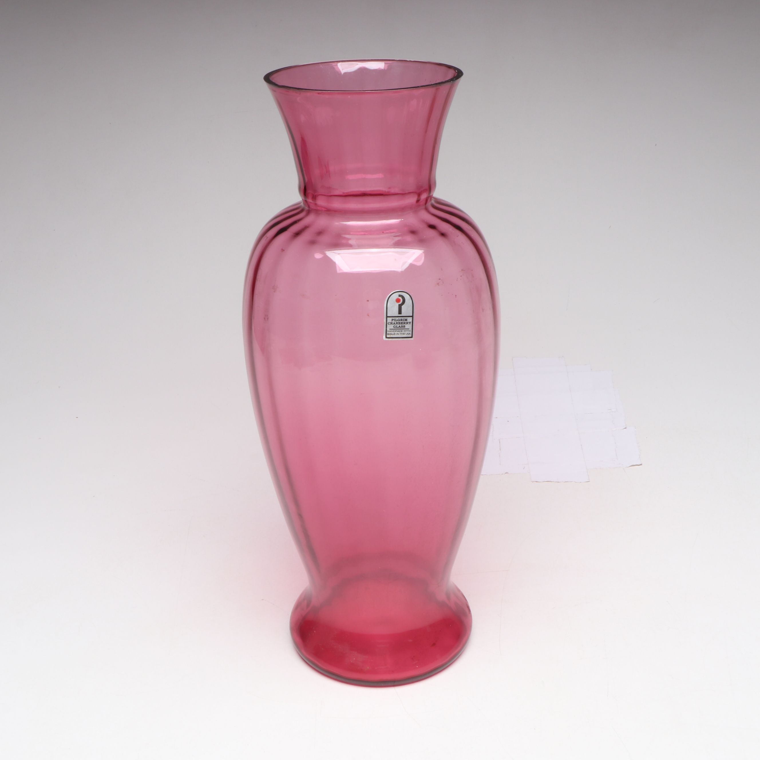 Pilgrim "Camille" and More Handblown Cranberry Glass Vases