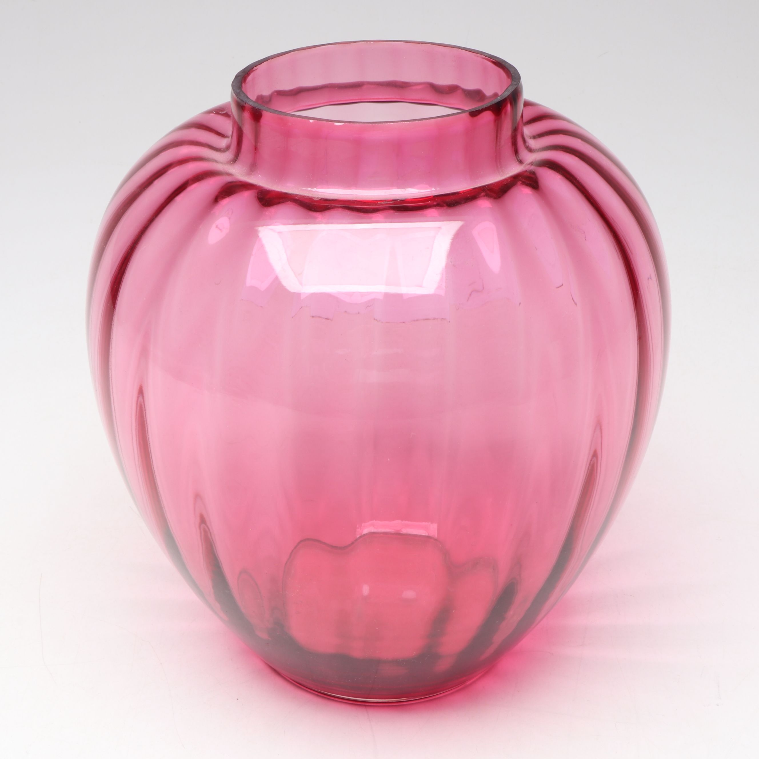 Pilgrim "Camille" and More Handblown Cranberry Glass Vases