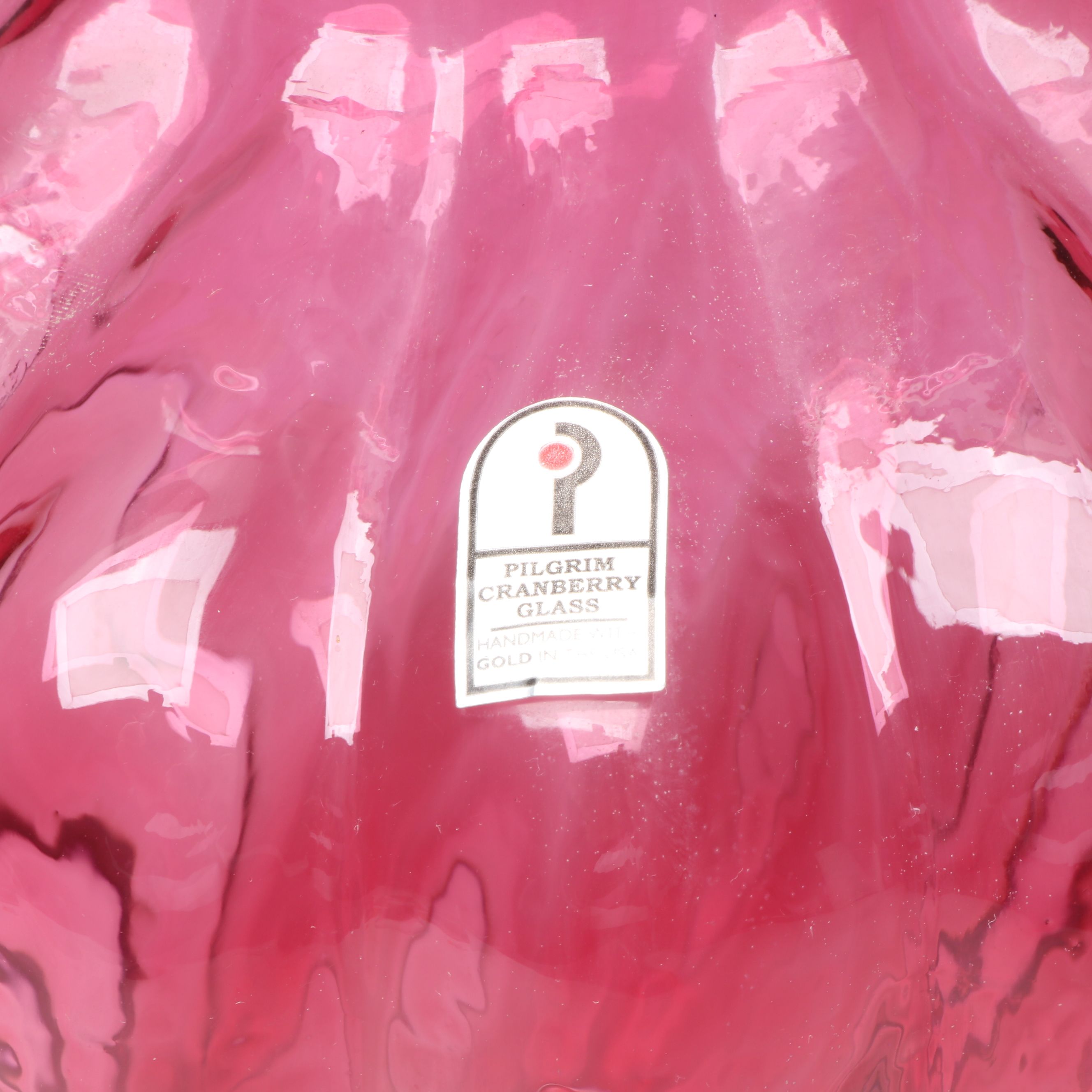 Pilgrim "Camille" and More Handblown Cranberry Glass Vases