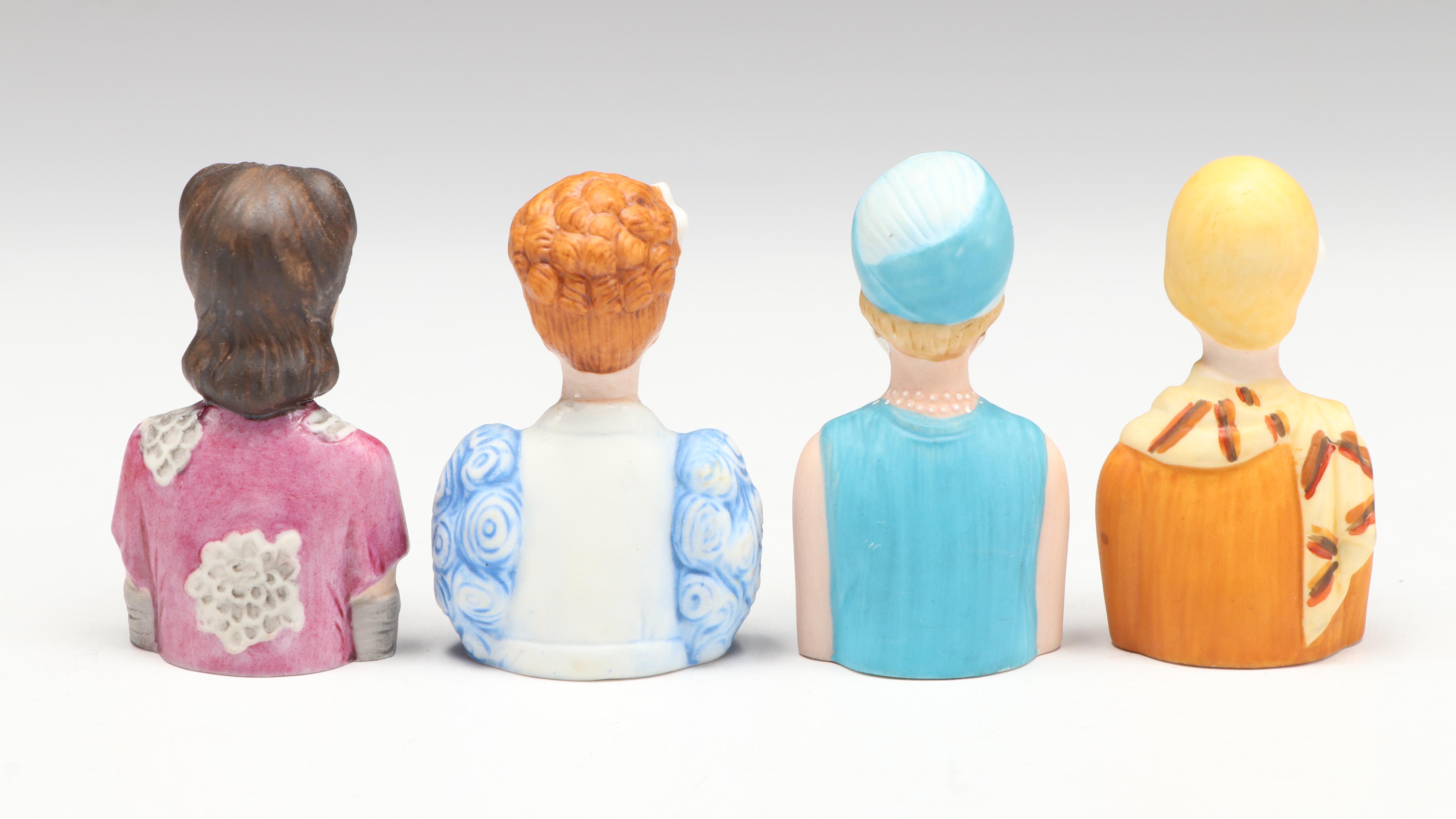 Avon Porcelain "American Fashion Thimbles," Late 20th Century