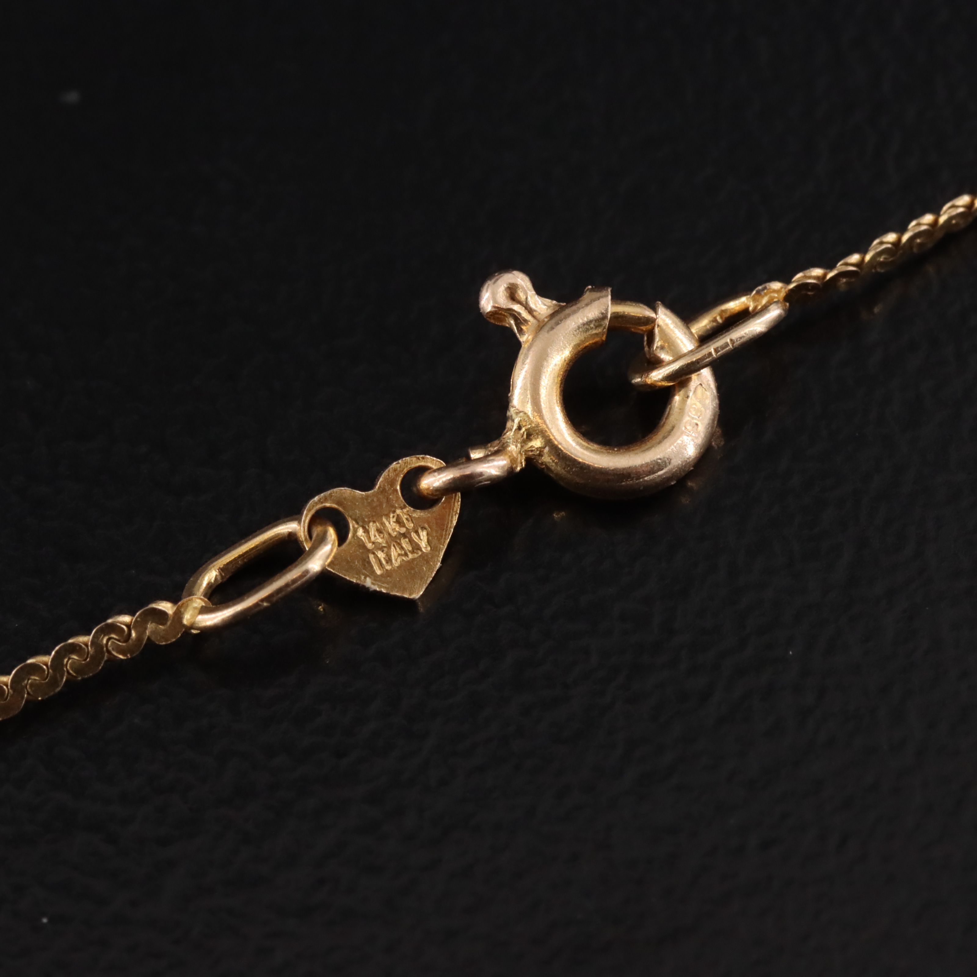 Italian 14K Filigree Cross Pendant Necklace