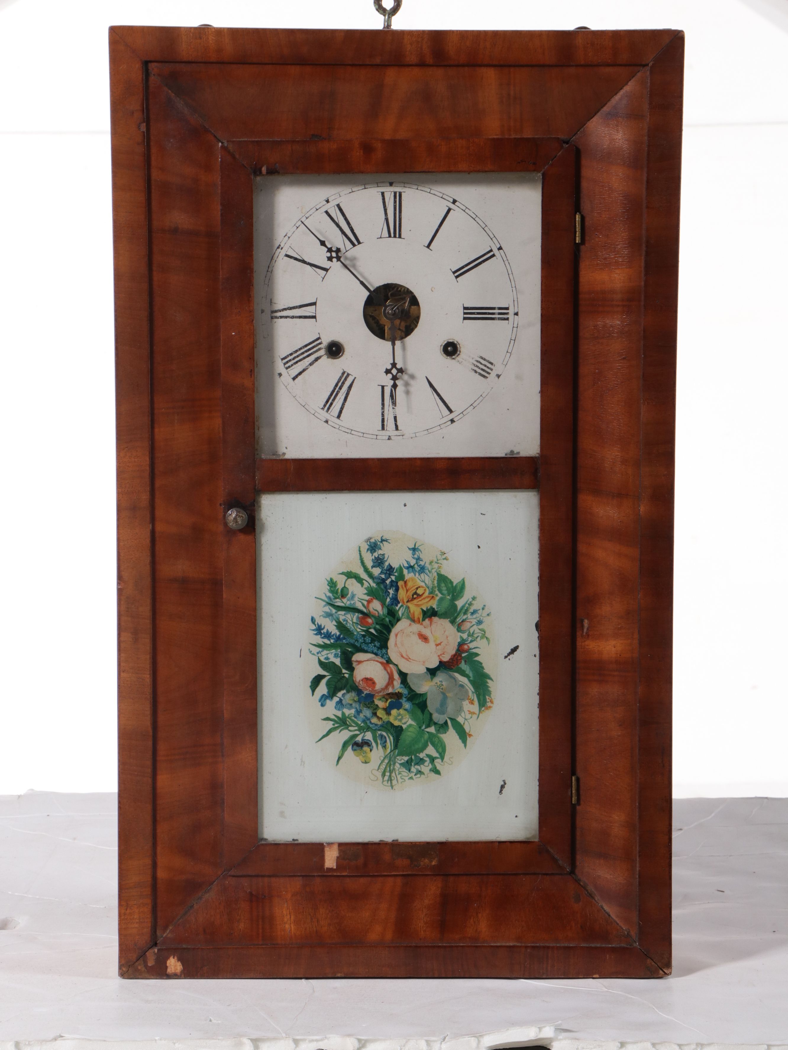 E.N. Welch Mahogany Ogee Clock, Late 19th Century
