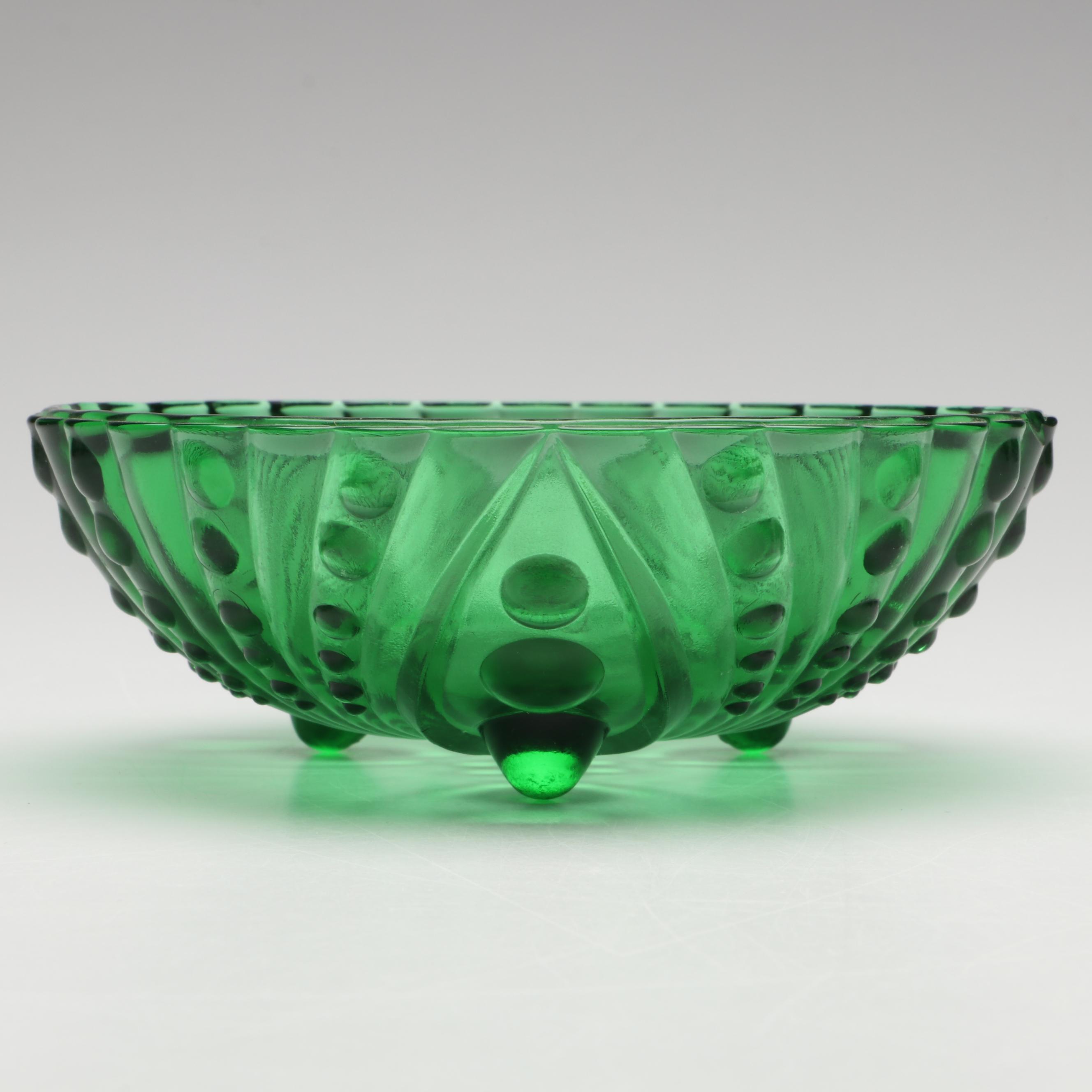 Adams & Co. Blue Uranium Glass Castor Set with Anchor Hocking and More Glass