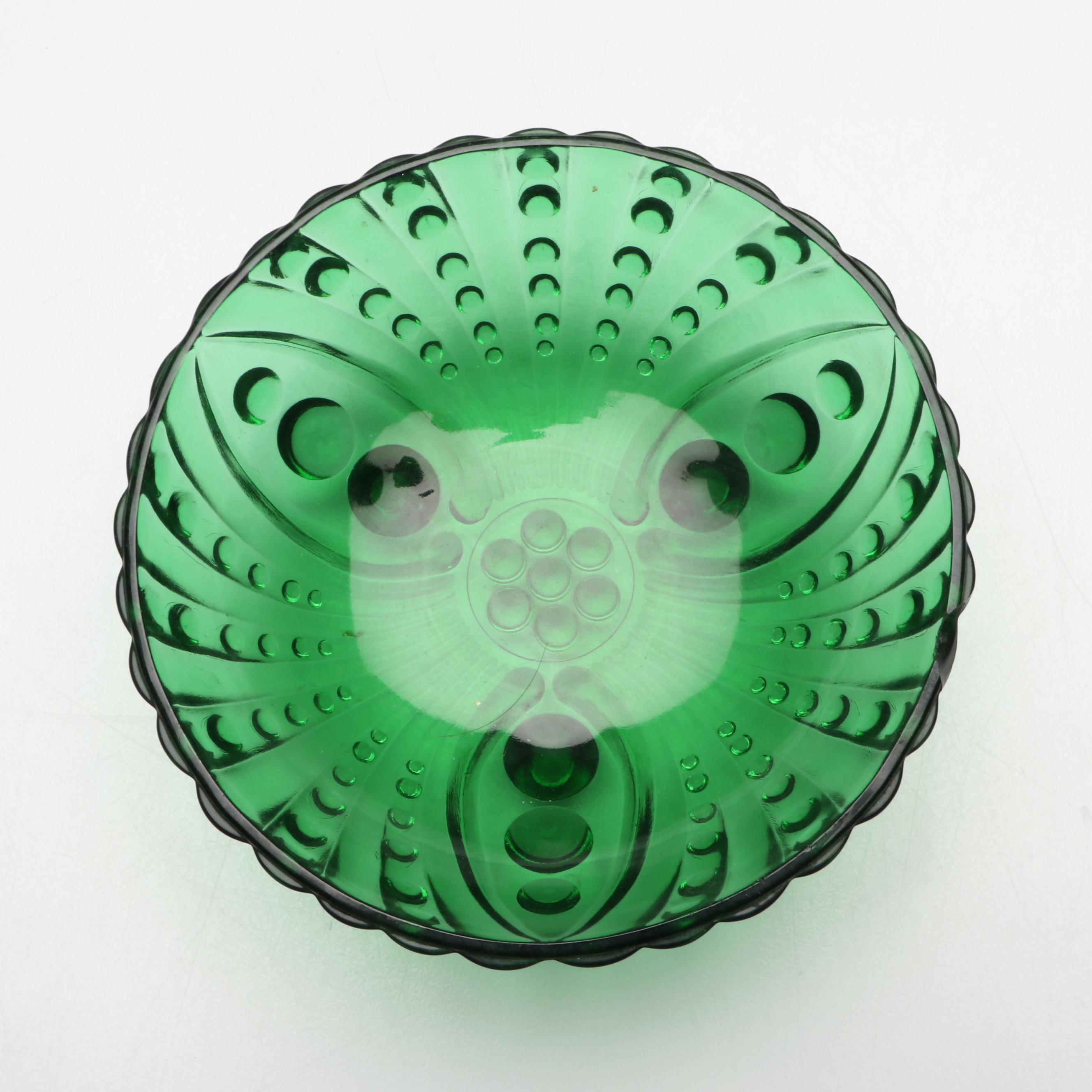 Adams & Co. Blue Uranium Glass Castor Set with Anchor Hocking and More Glass