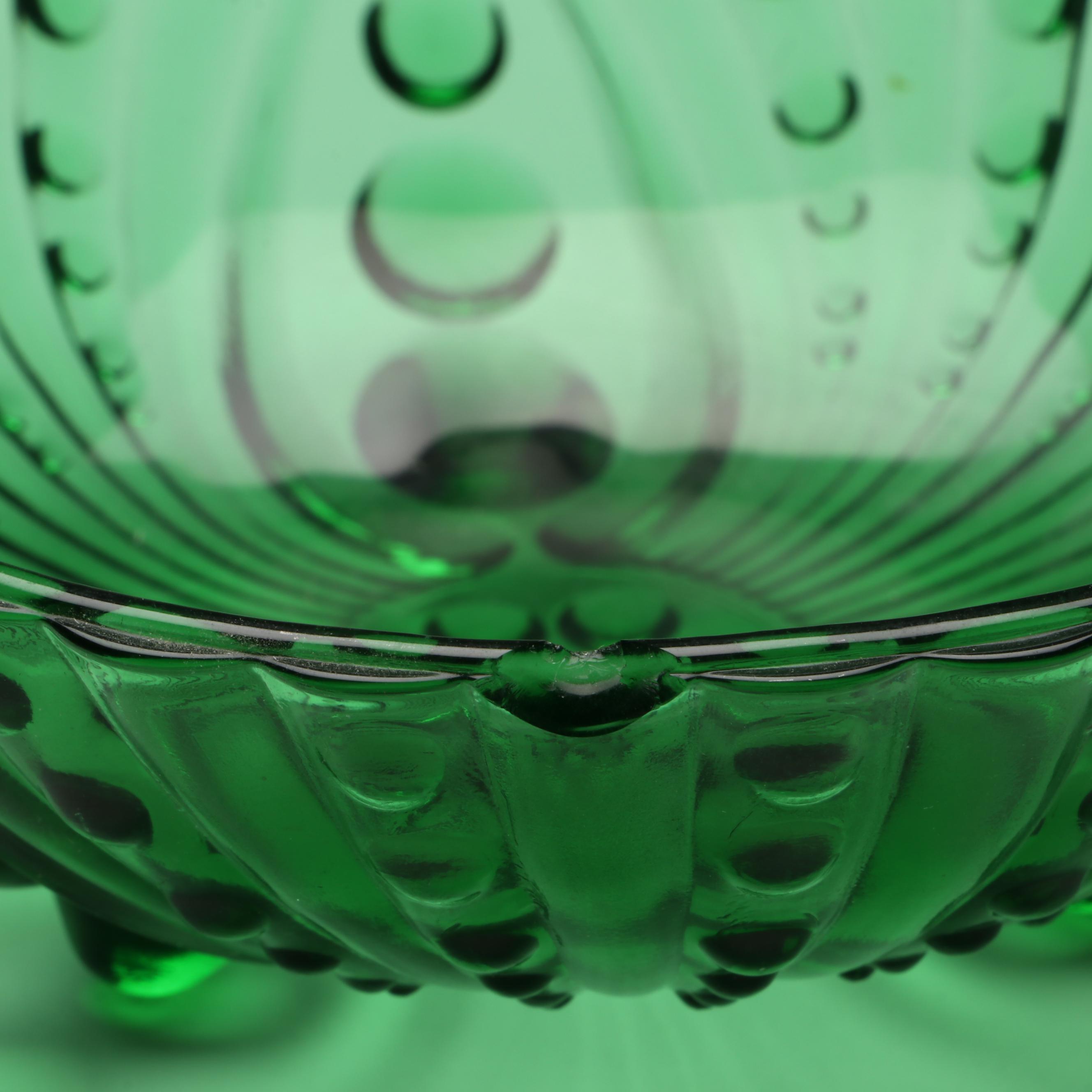 Adams & Co. Blue Uranium Glass Castor Set with Anchor Hocking and More Glass