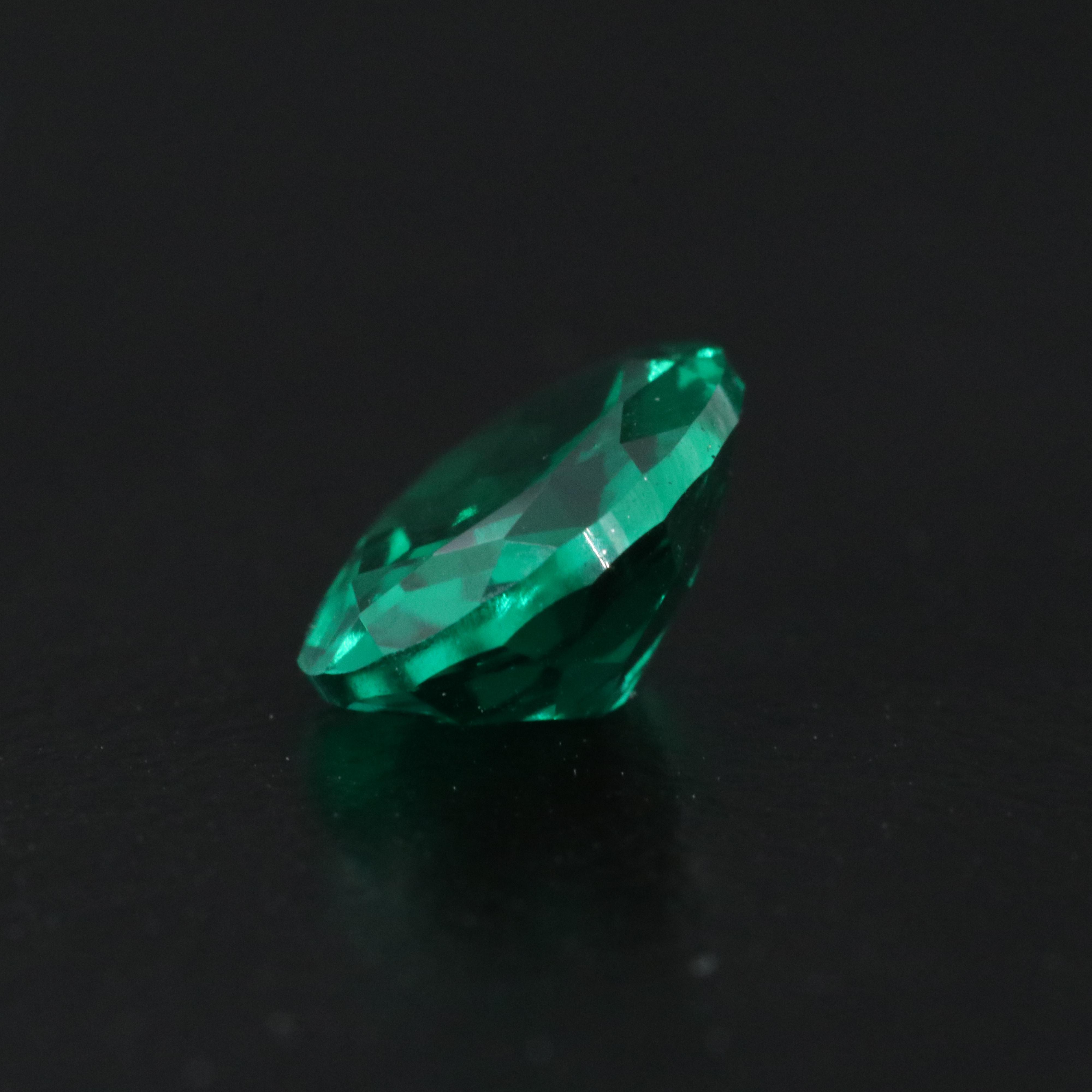 Loose 1.49 CT Lab Grown Emerald