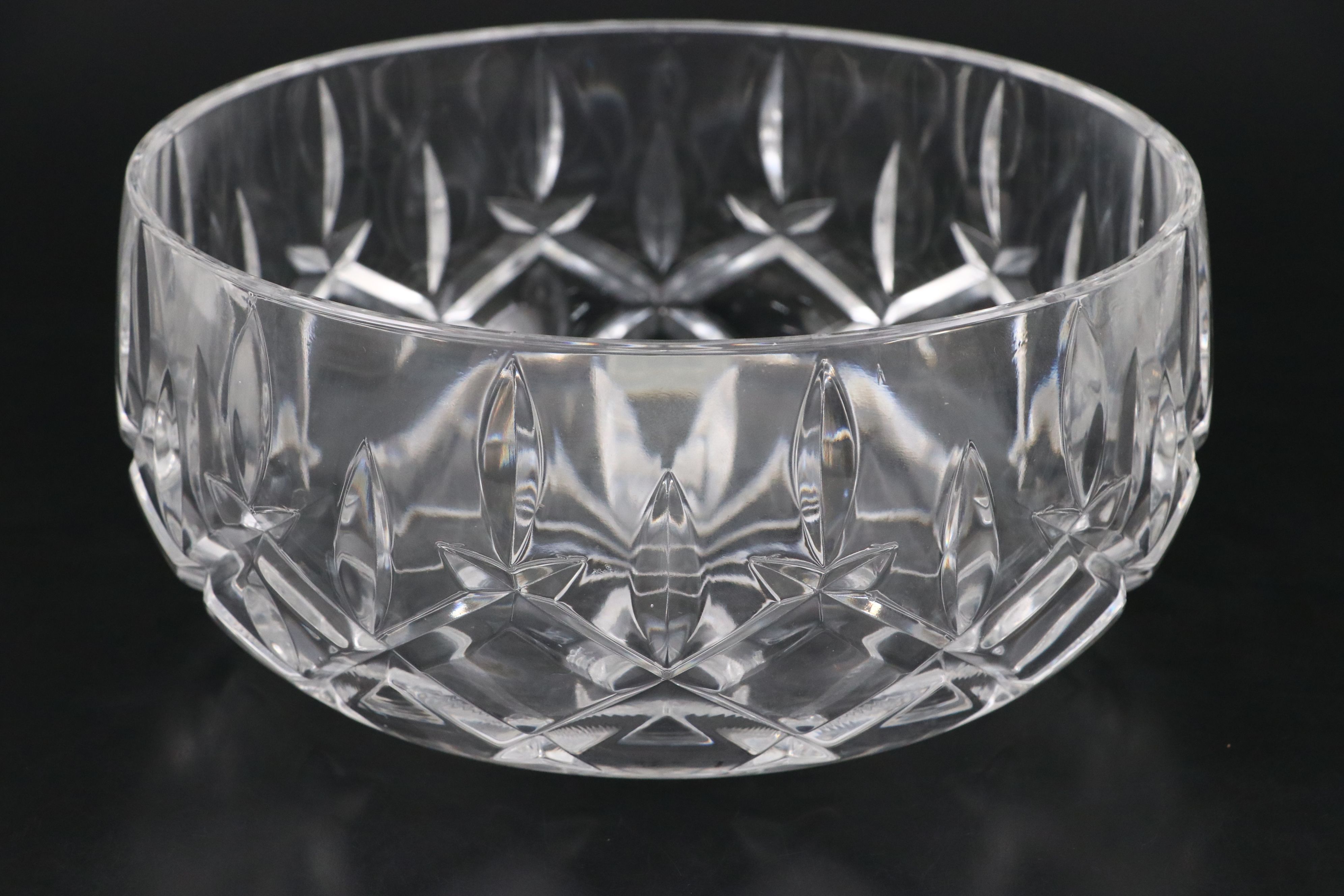 Gorham "Country Terrace" and "Lady Anne" Crystal Serving Bowls