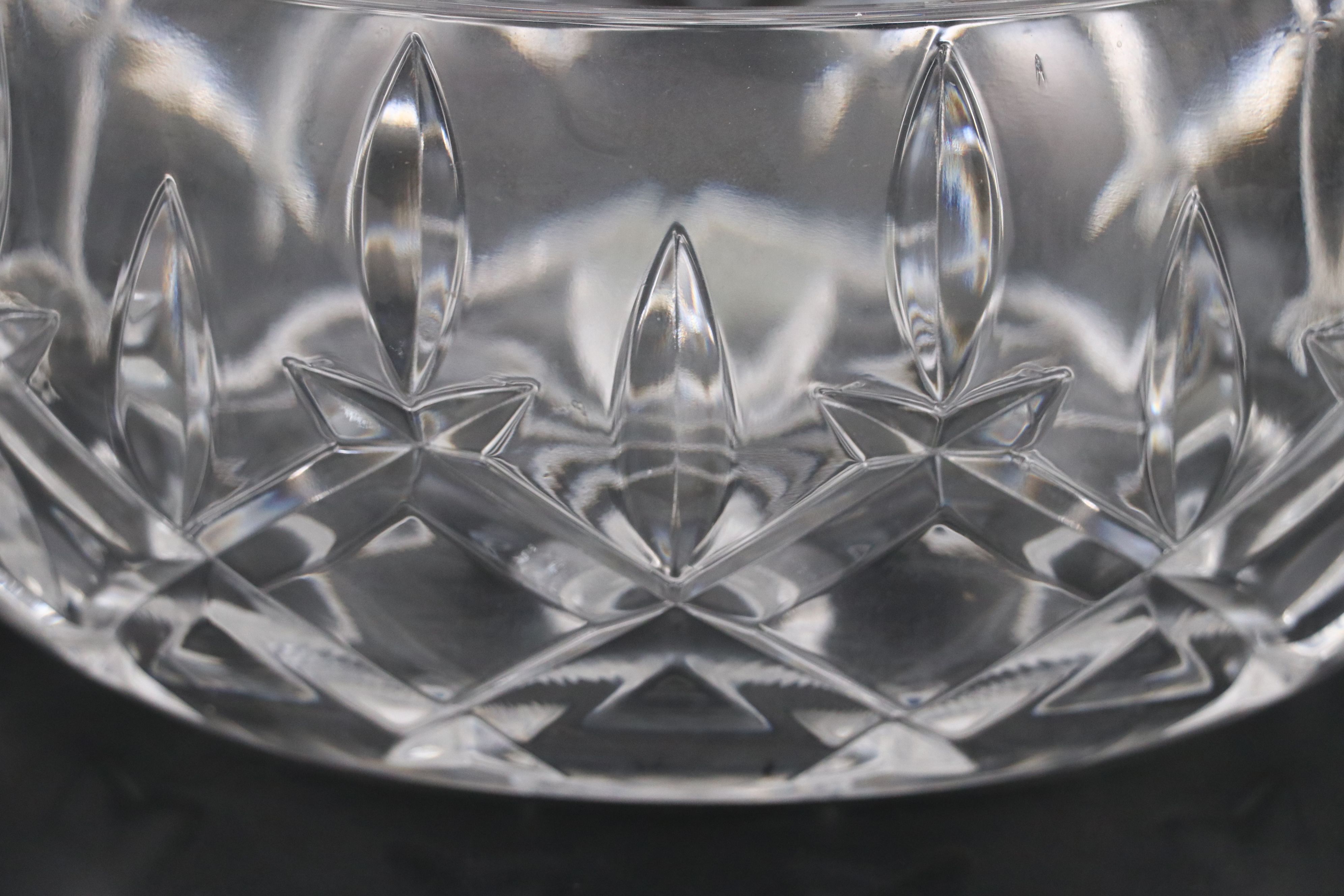 Gorham "Country Terrace" and "Lady Anne" Crystal Serving Bowls