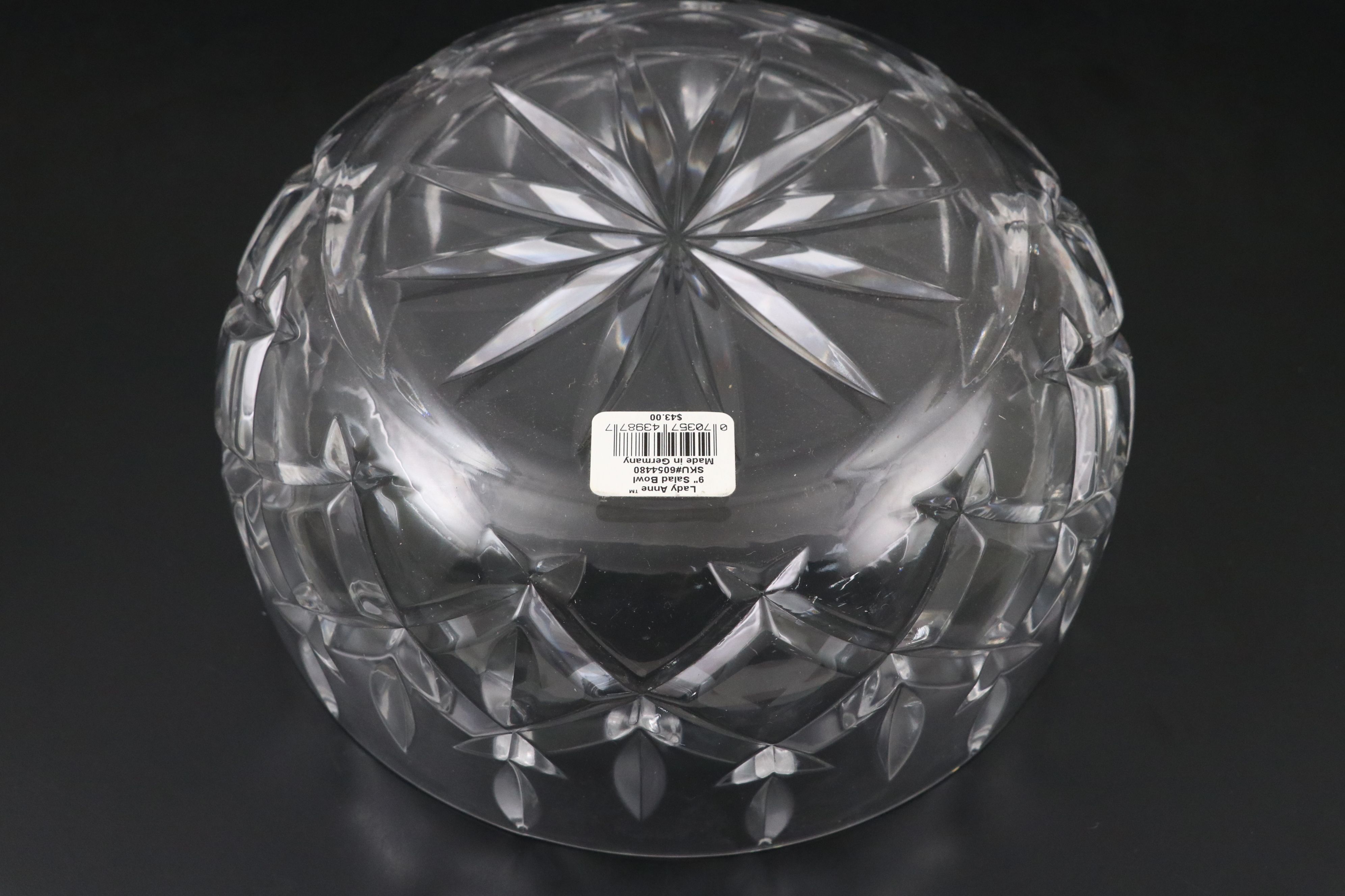 Gorham "Country Terrace" and "Lady Anne" Crystal Serving Bowls