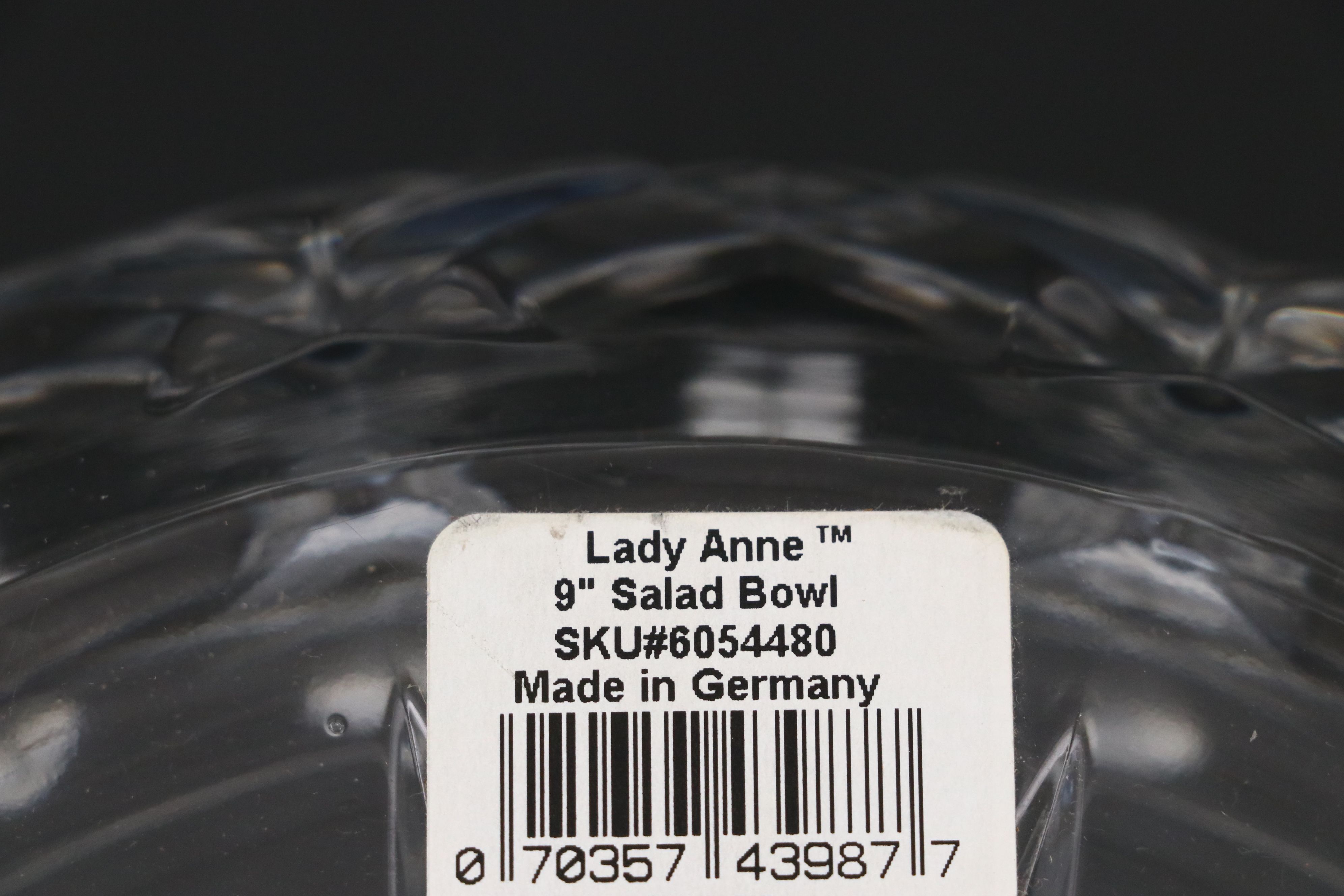 Gorham "Country Terrace" and "Lady Anne" Crystal Serving Bowls