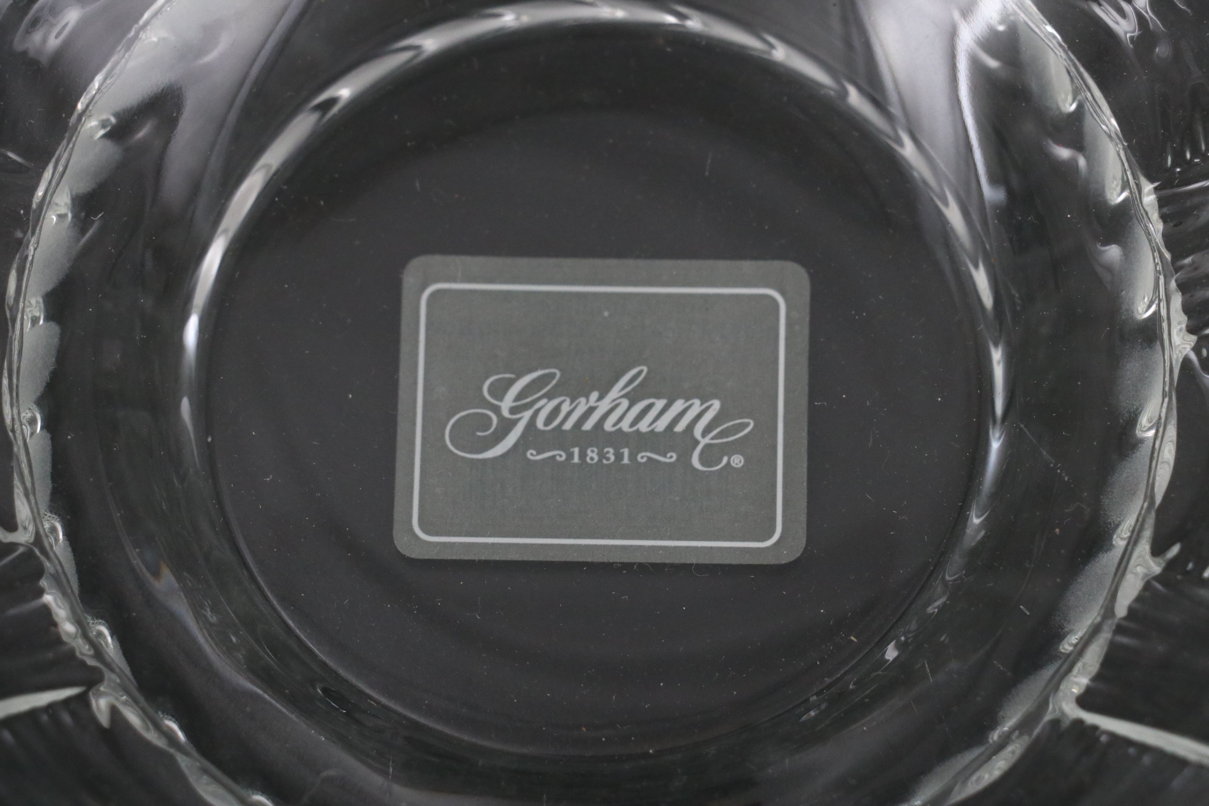 Gorham "Country Terrace" and "Lady Anne" Crystal Serving Bowls
