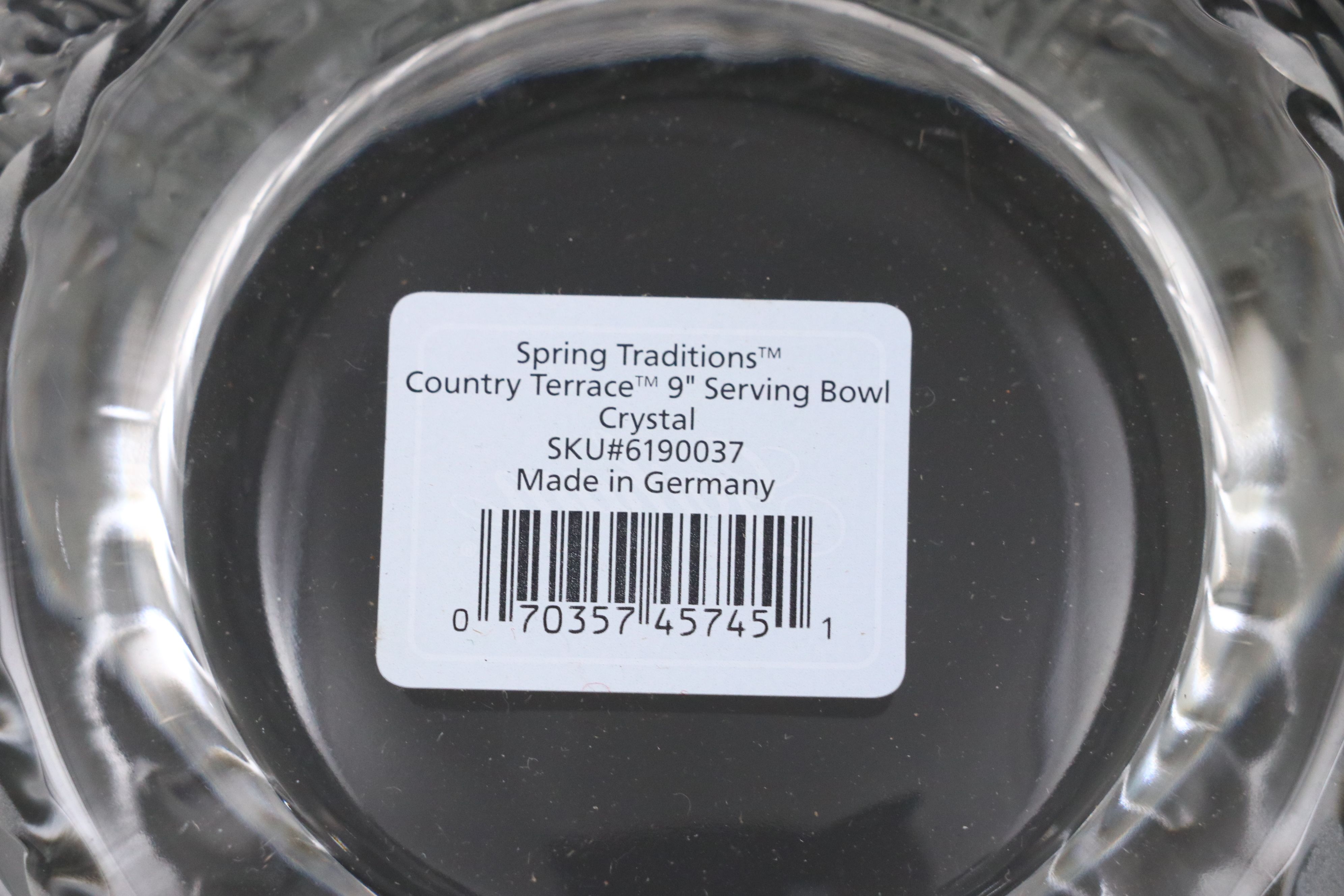 Gorham "Country Terrace" and "Lady Anne" Crystal Serving Bowls