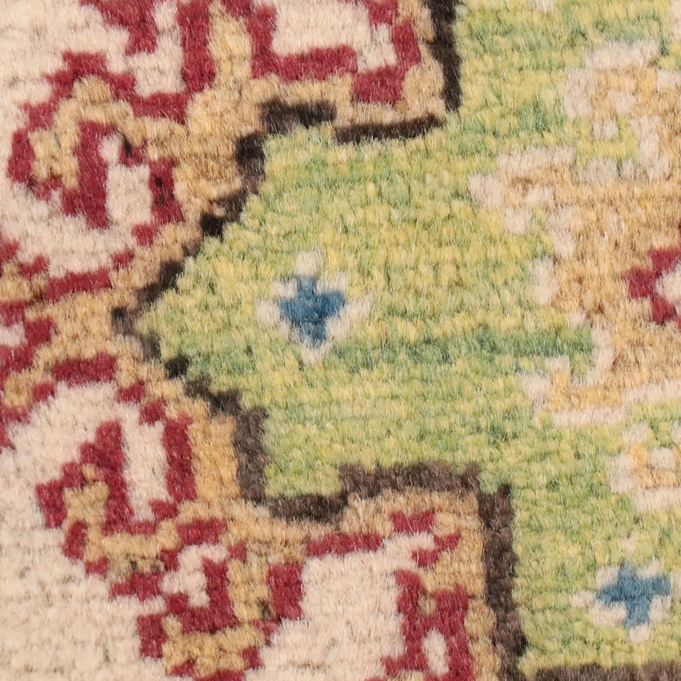 4' x 5'10 Hand-Knotted Pakistani Kazak Area Rug