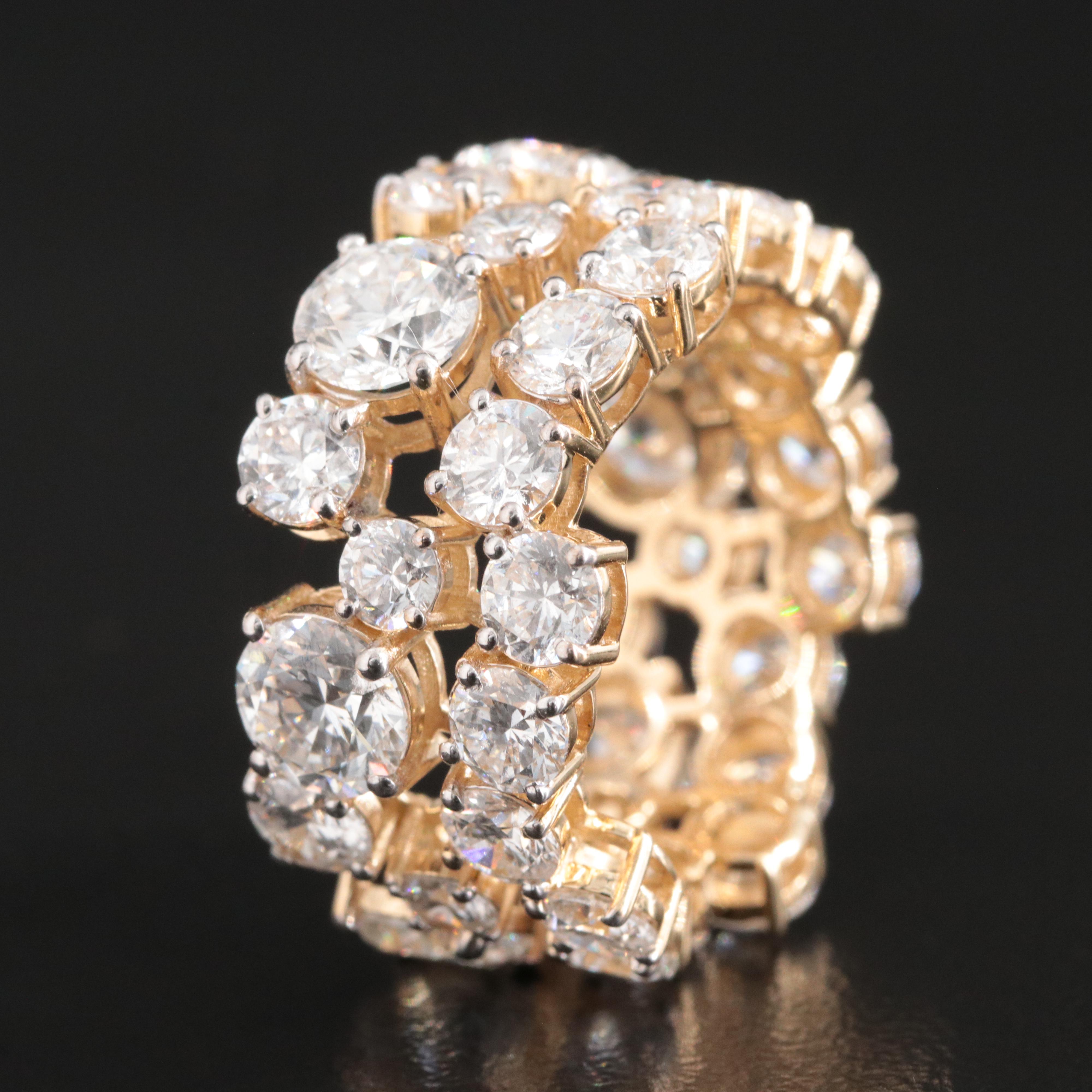 14K 8.76 CTW Lab Grown Diamond Band