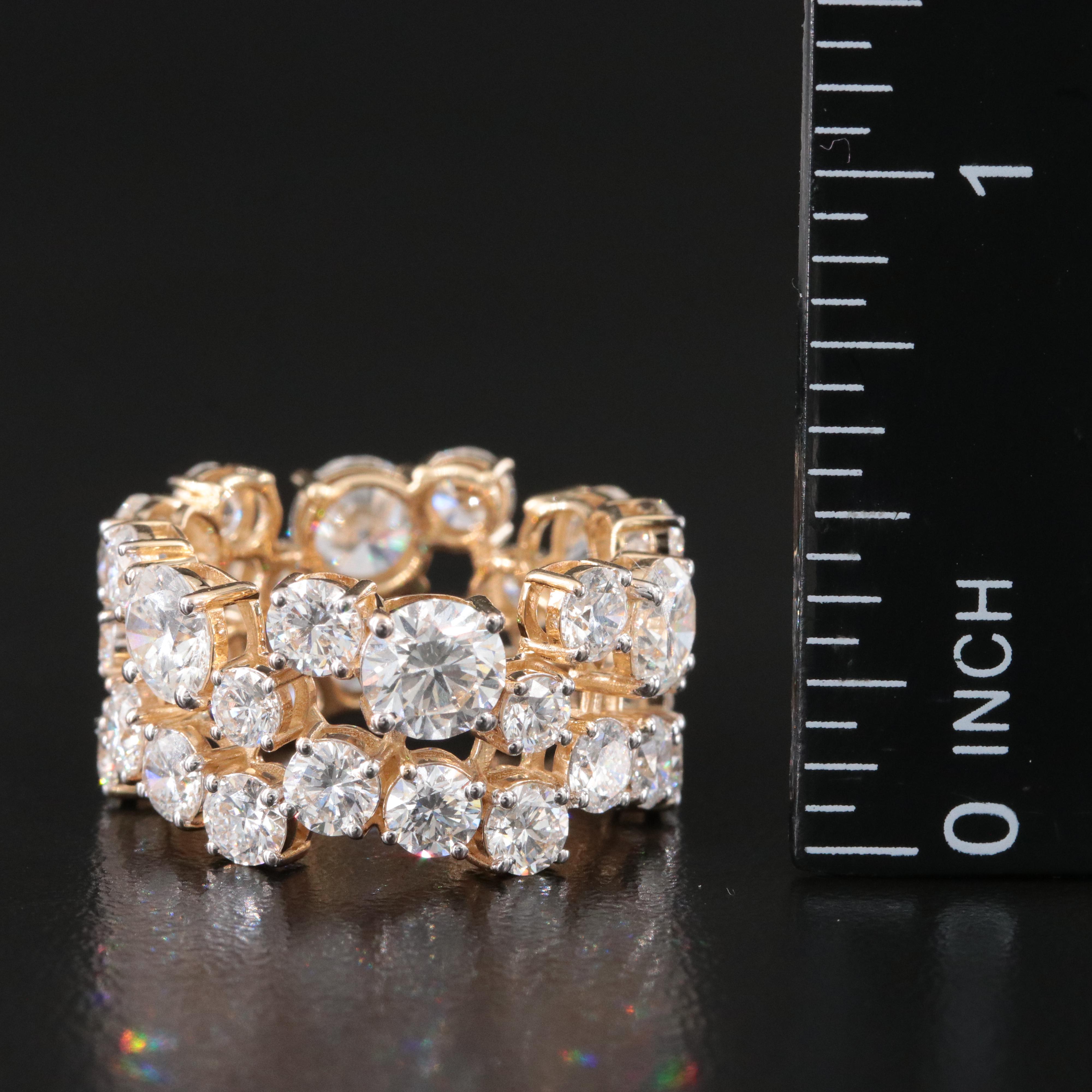 14K 8.76 CTW Lab Grown Diamond Band