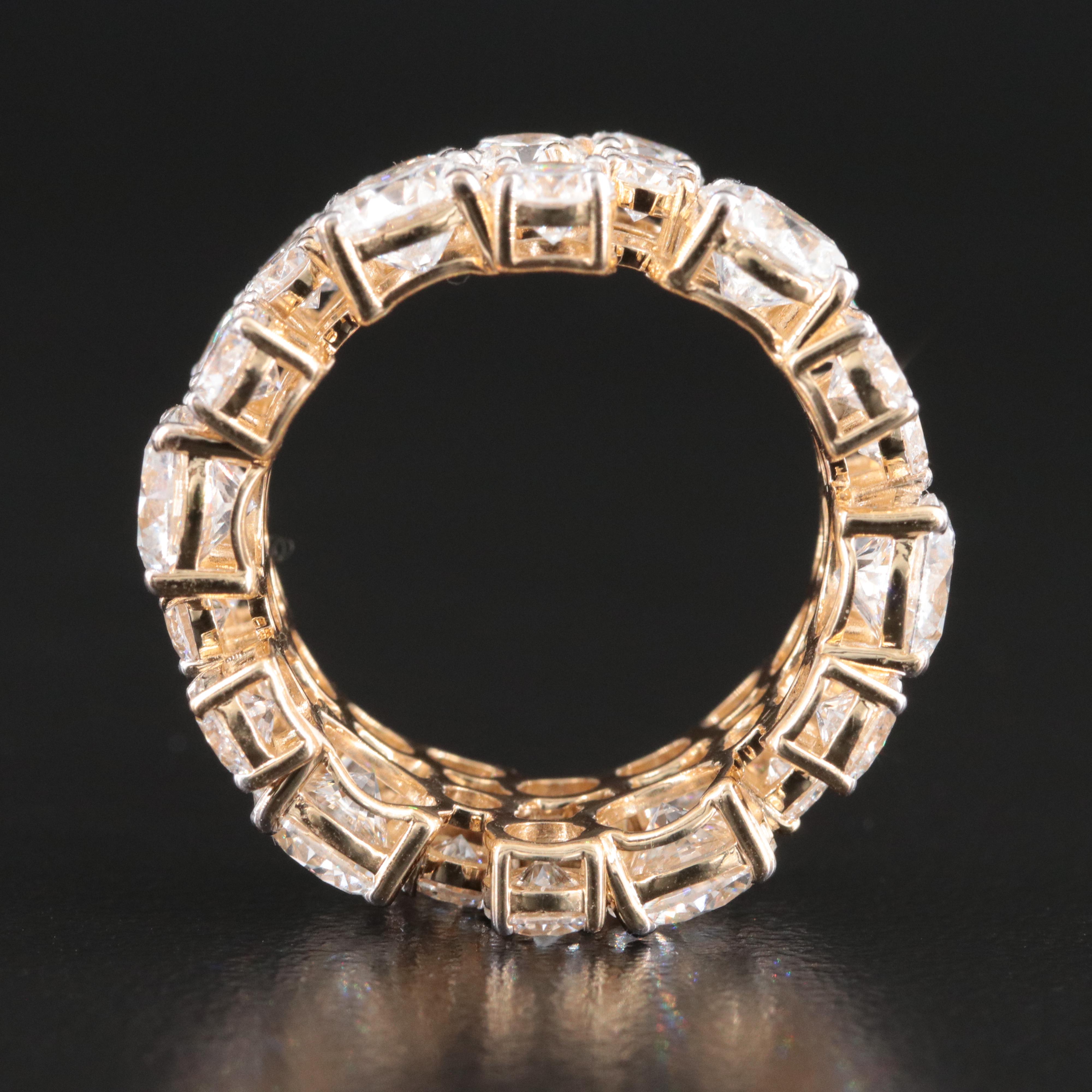 14K 8.76 CTW Lab Grown Diamond Band