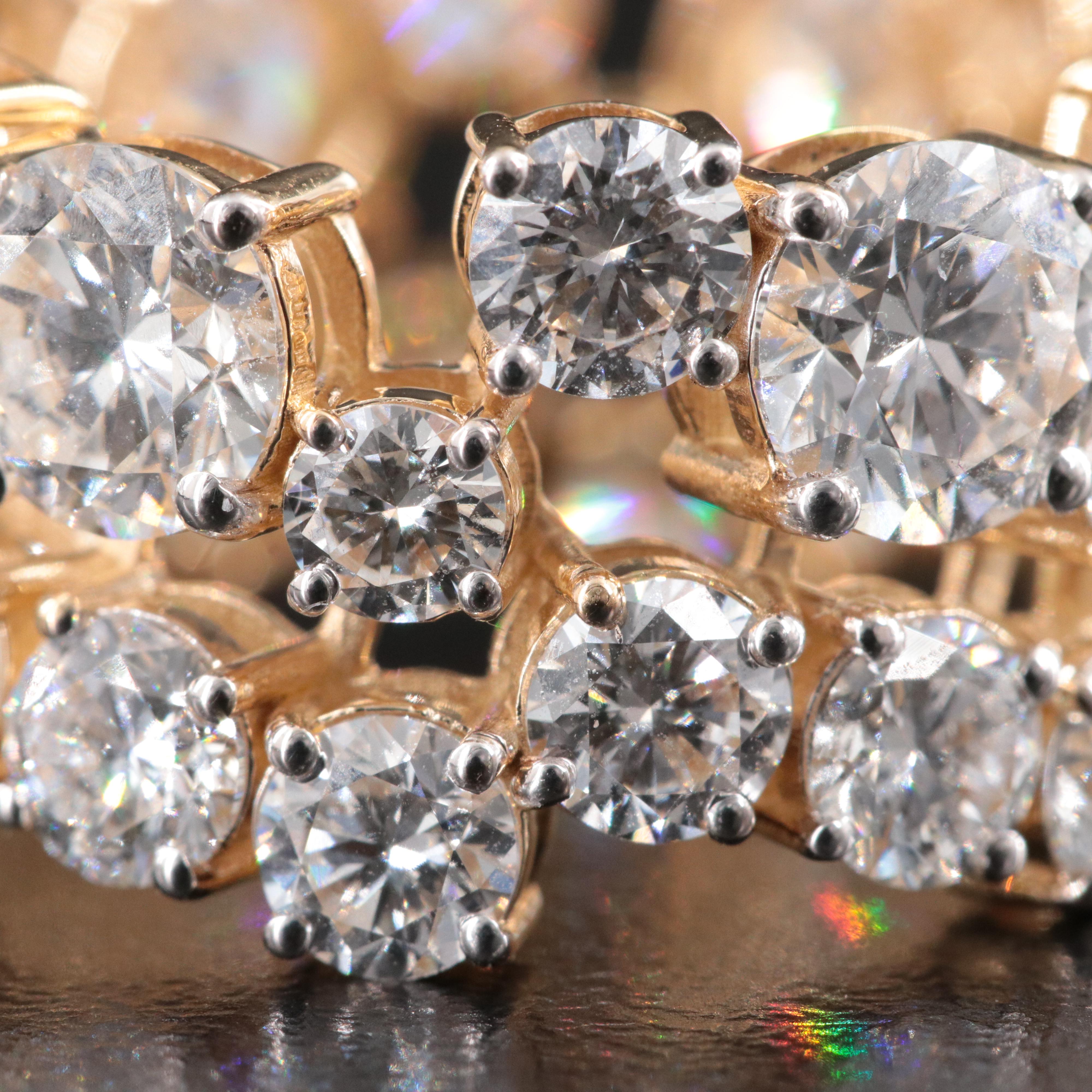 14K 8.76 CTW Lab Grown Diamond Band