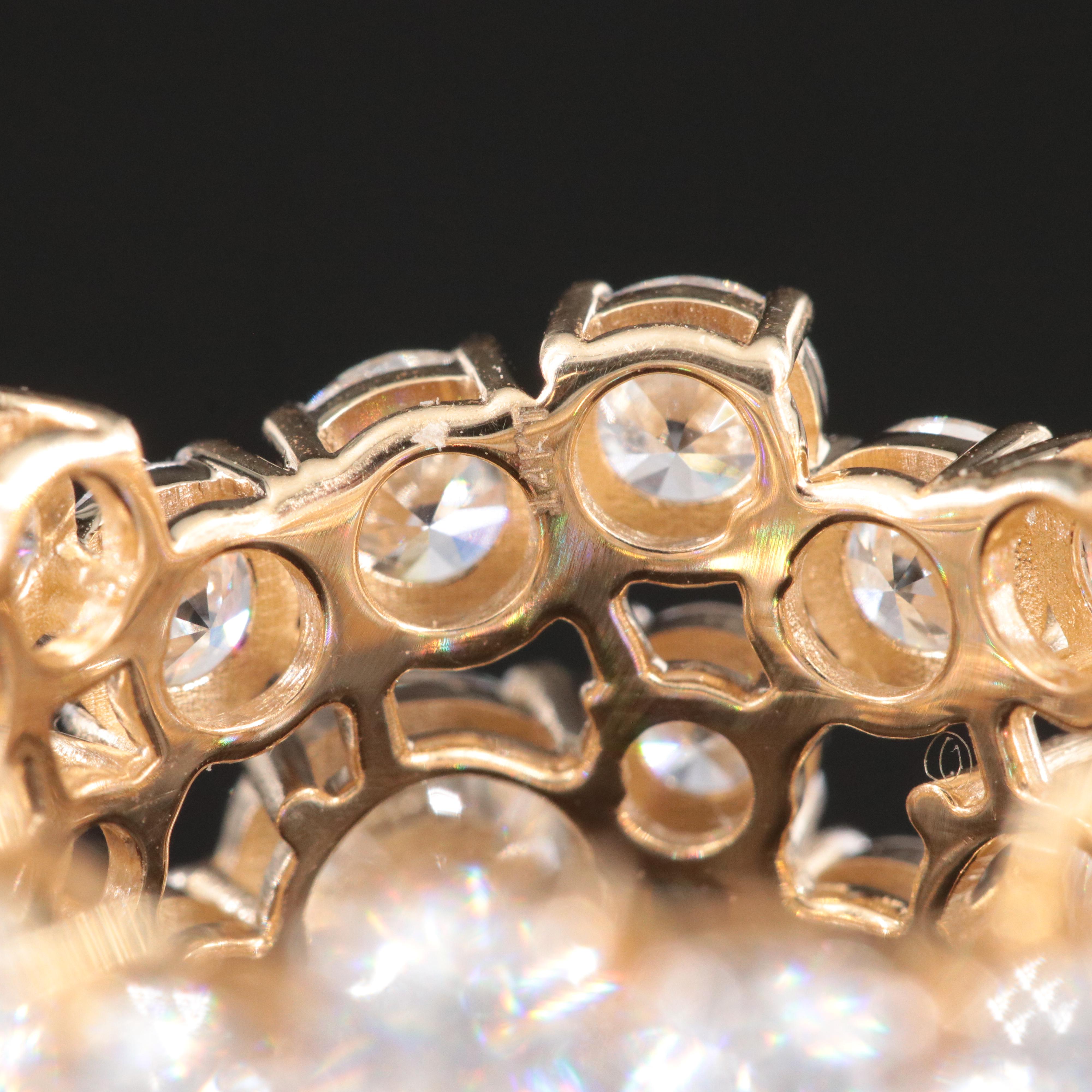 14K 8.76 CTW Lab Grown Diamond Band