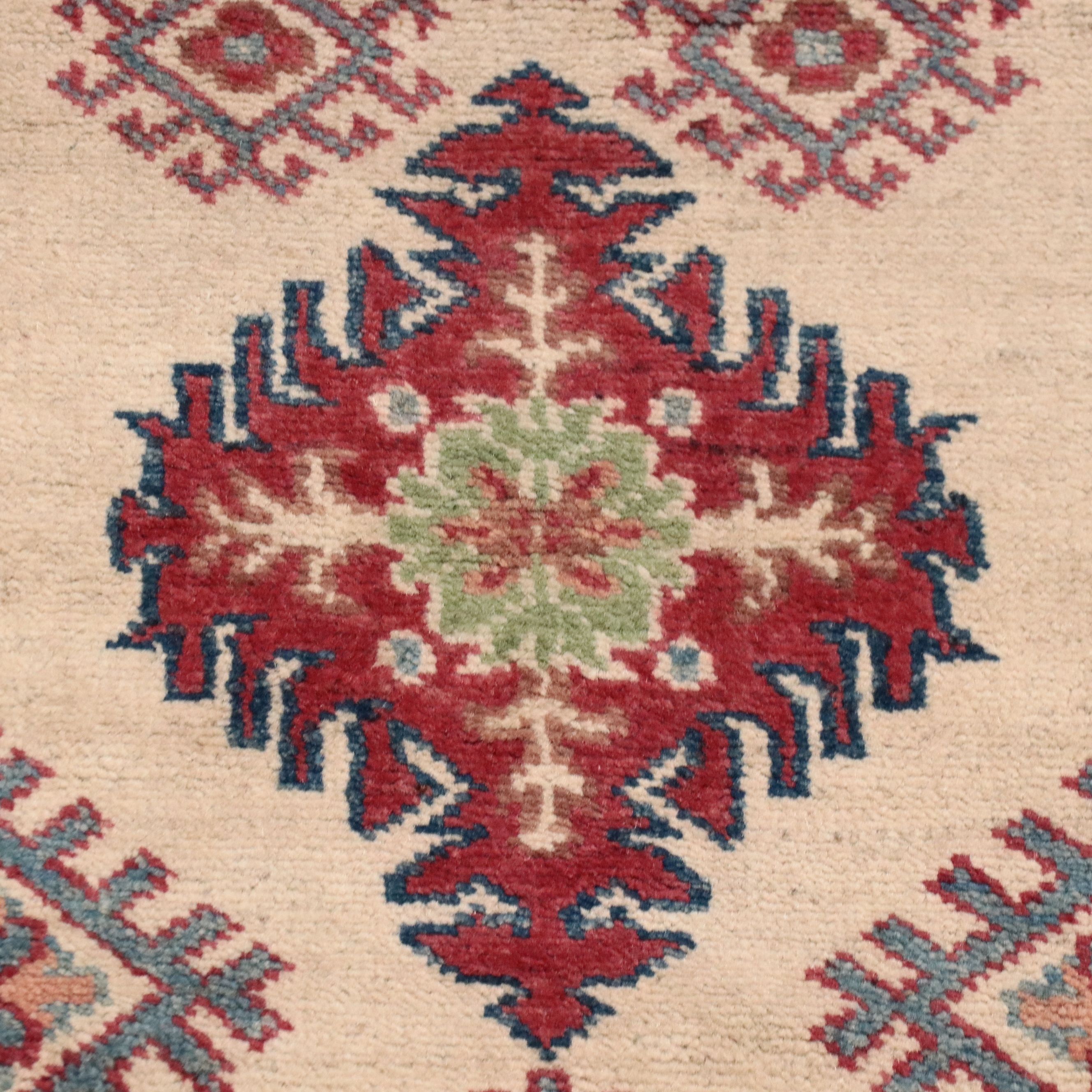 2'1 x 5'9 Hand-Knotted Pakistani Kazak Carpet Runner