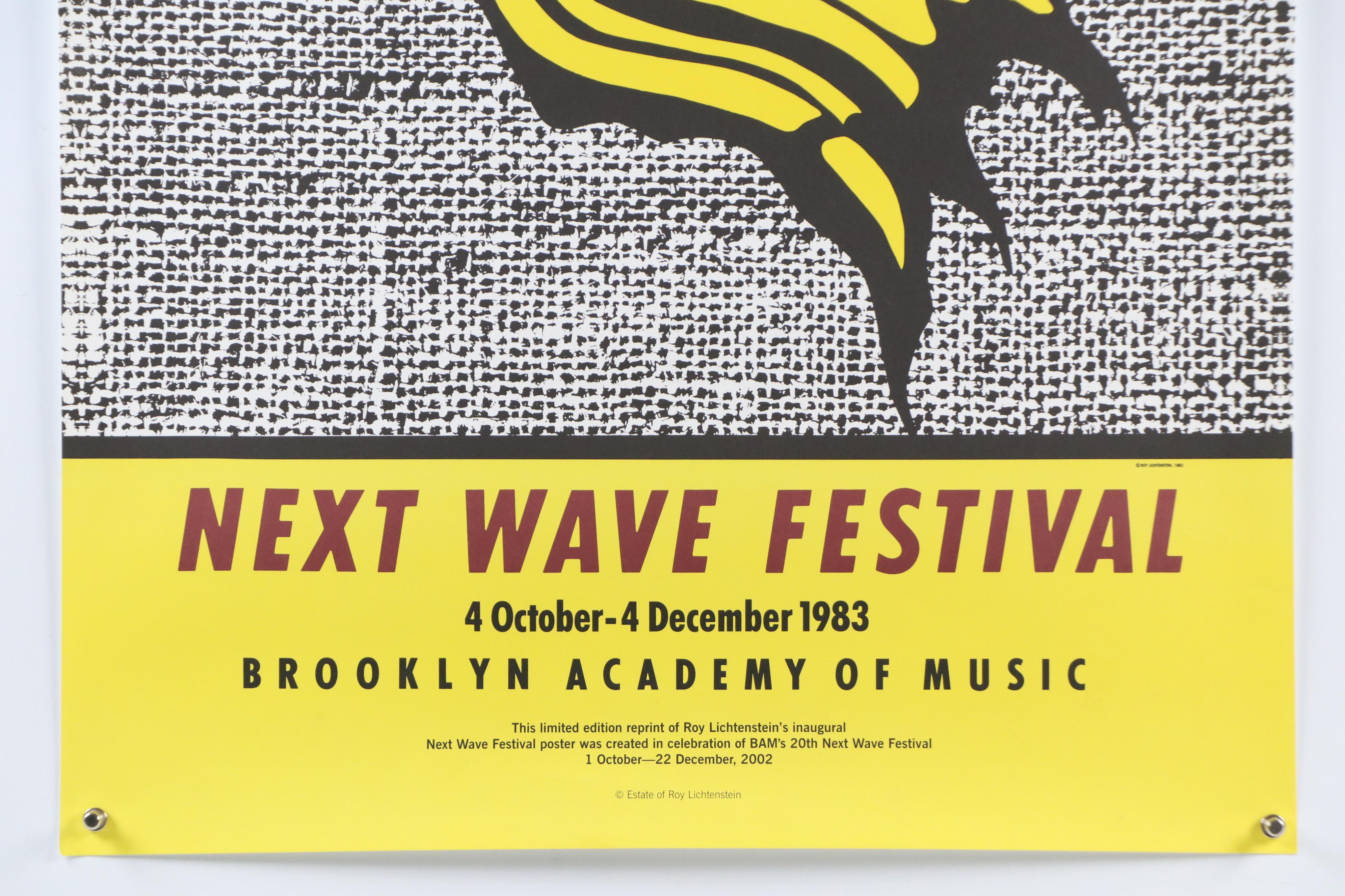"Next Wave Festival" Color Lithograph Poster After Roy Lichtenstein, 2002