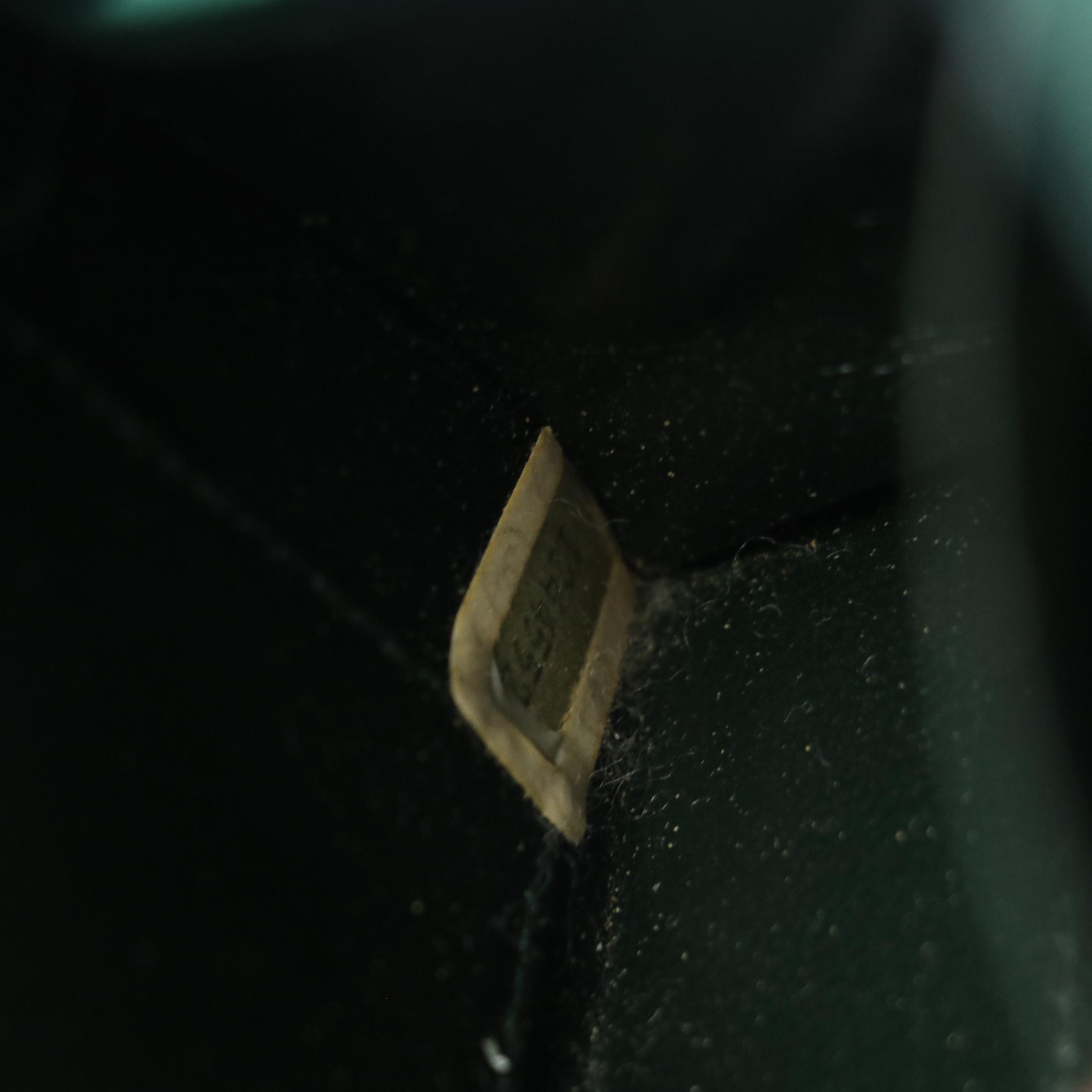 Chanel Half Moon Chain Link Shoulder Bag in Quilted Forest Green Suede