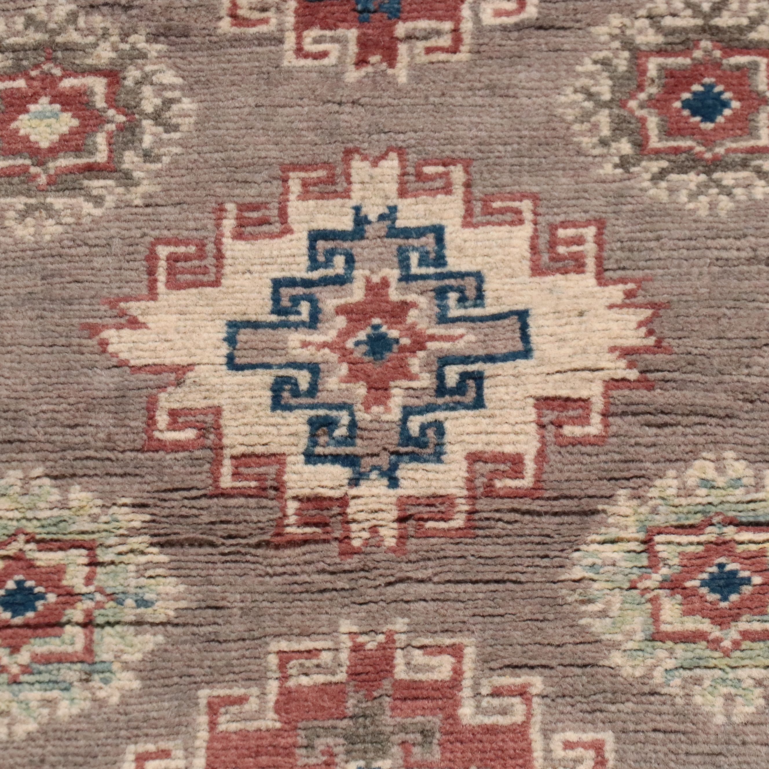 2'3 x 5'11 Hand-Knotted Pakistani Kazak Carpet Runner