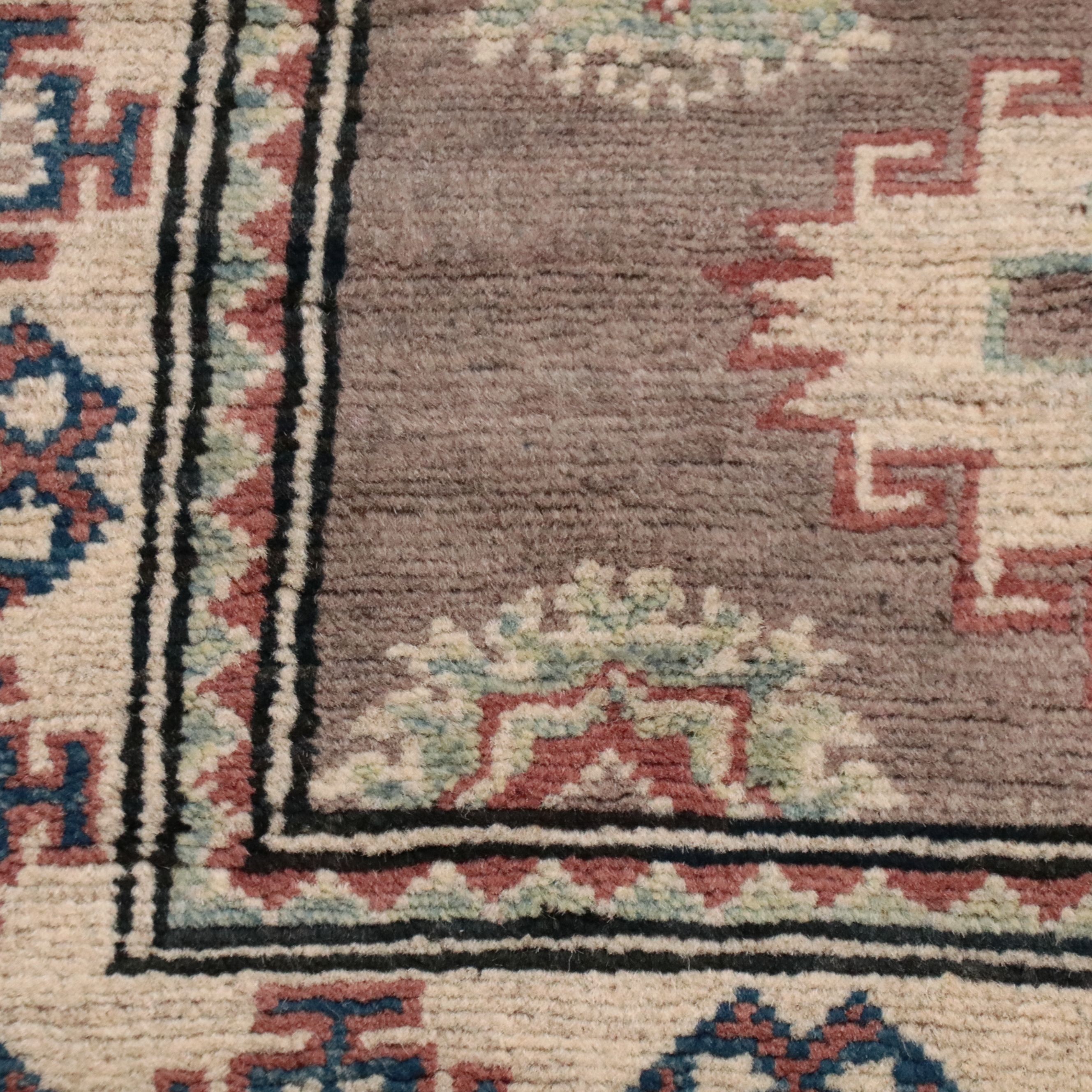 2'3 x 5'11 Hand-Knotted Pakistani Kazak Carpet Runner