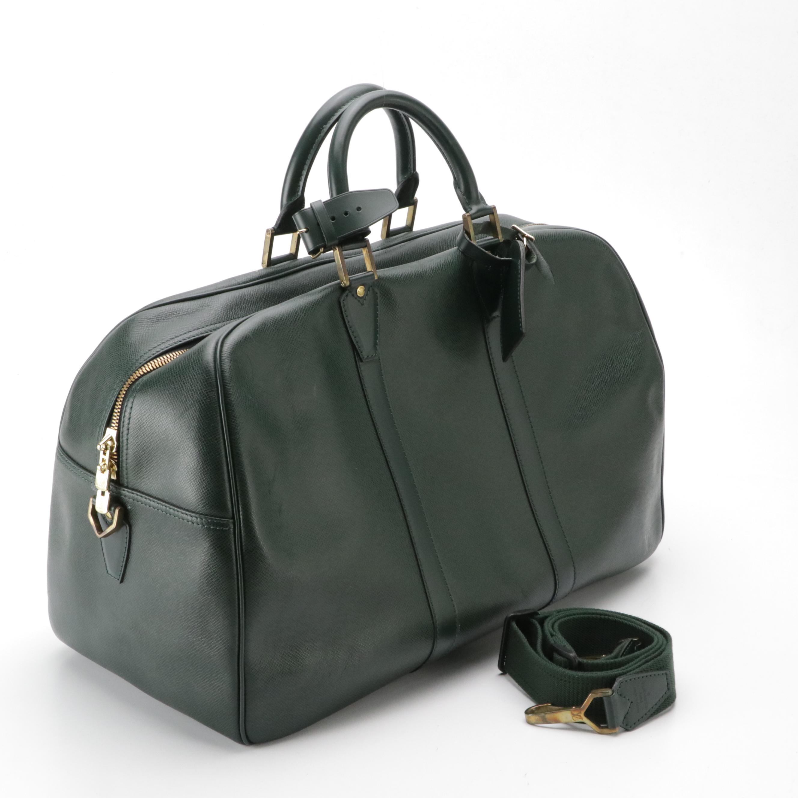 Louis Vuitton Kendall PM Two-Way Duffle Bag in Épicéa/Spruce Green Taïga Leather